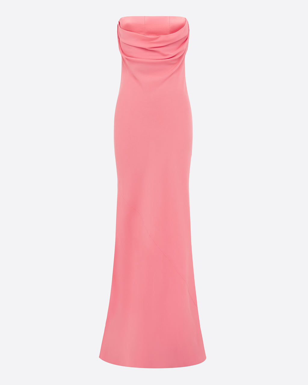 Strapless Gown in Silk Georgette