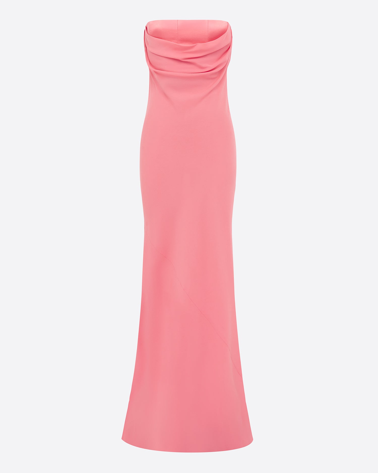 Strapless Gown in Silk Georgette