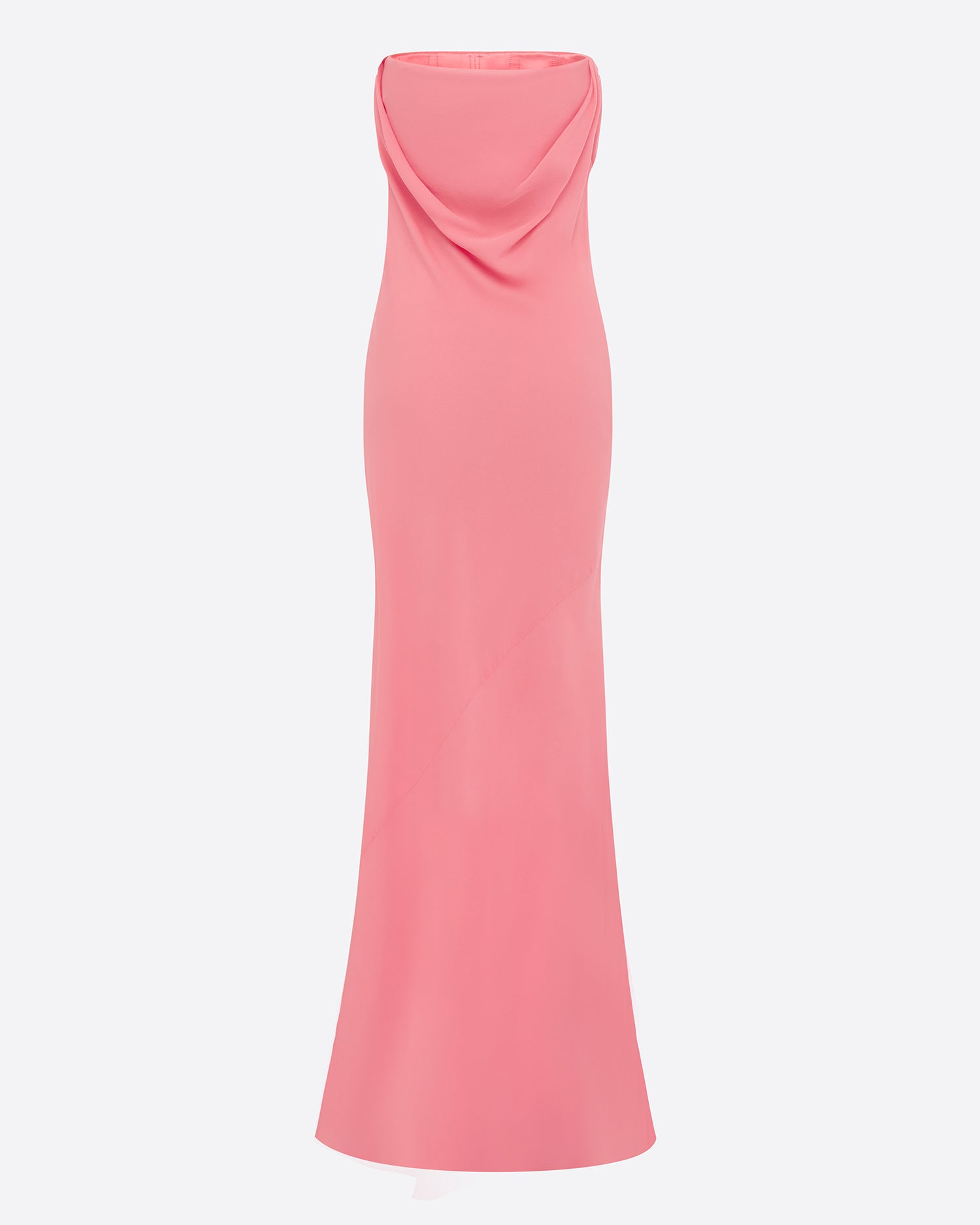 Strapless Gown in Silk Georgette