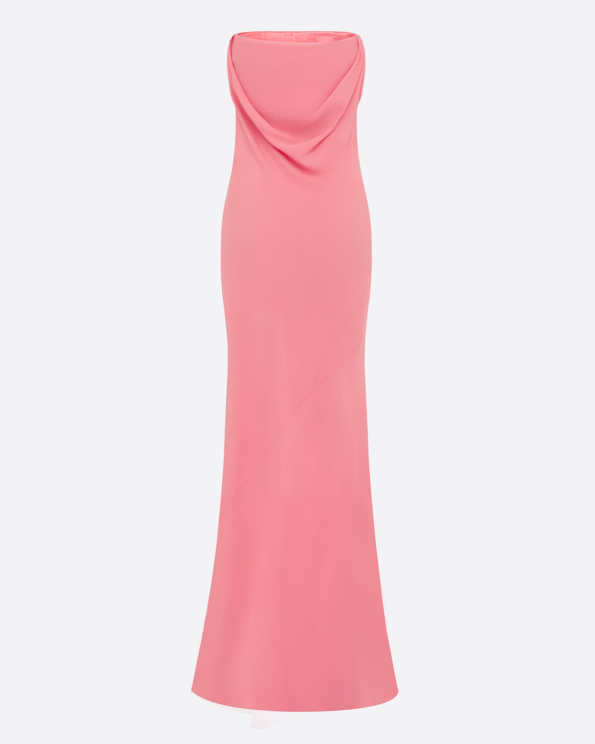 Strapless Gown in Silk Georgette