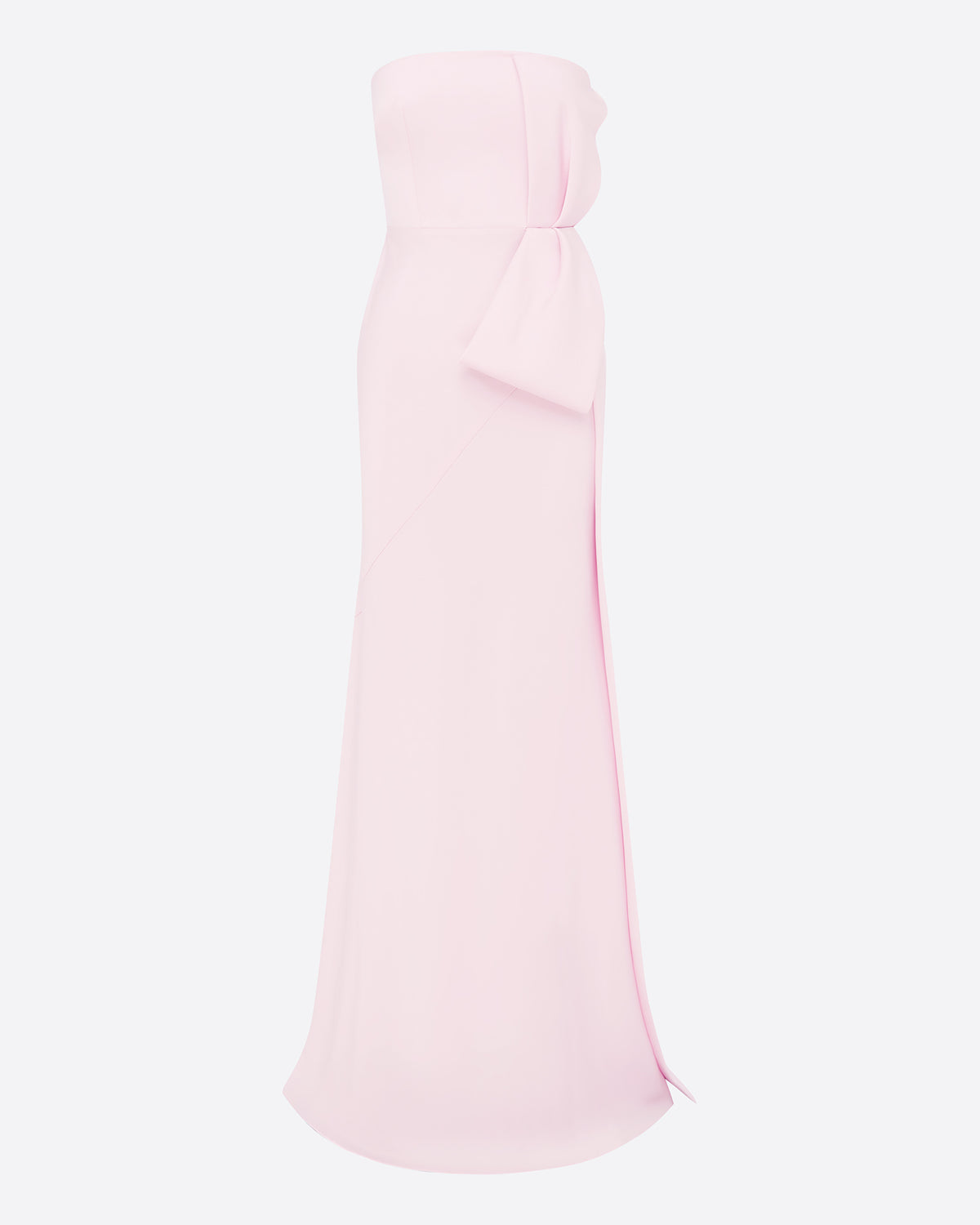 Strapless Gown in Satin Crepe