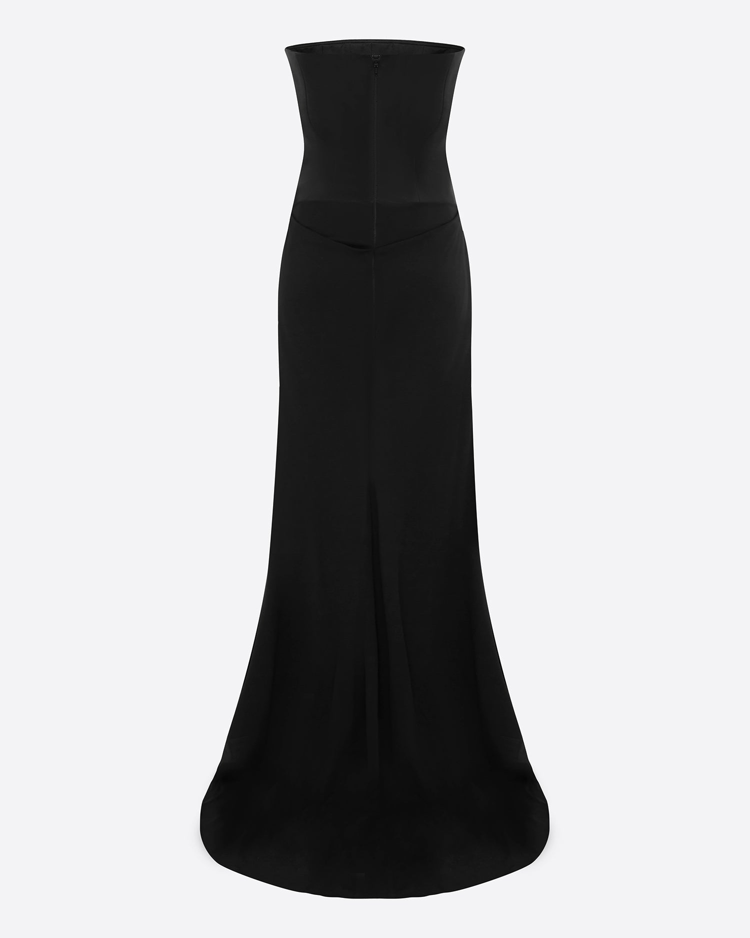 Strapless Longline Gown in Duchess Satin