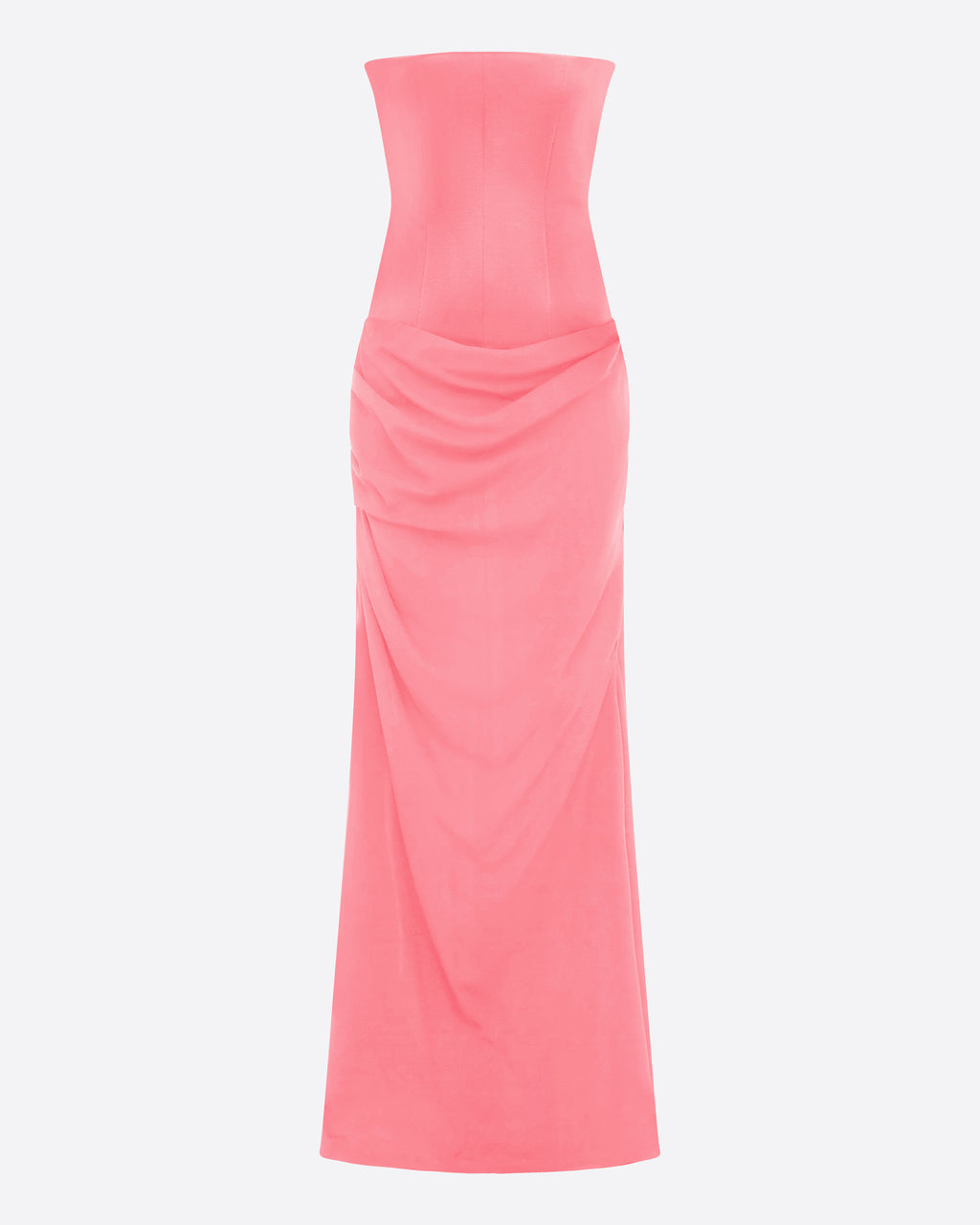 Strapless Longline Gown in Duchess Satin