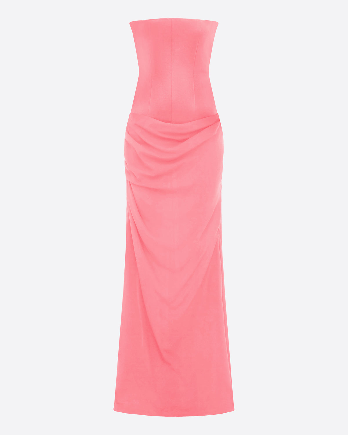 Strapless Longline Gown in Duchess Satin