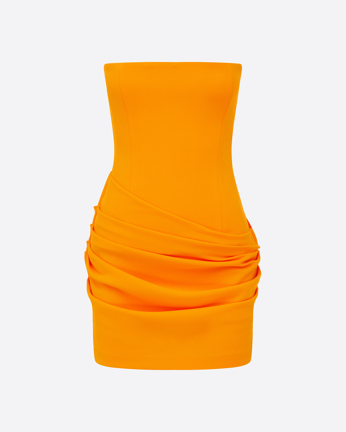 Strapless Mini Dress in Stretch Crepe