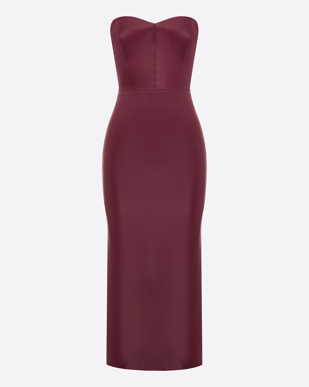 Strapless Sweetheart Dress in Leather