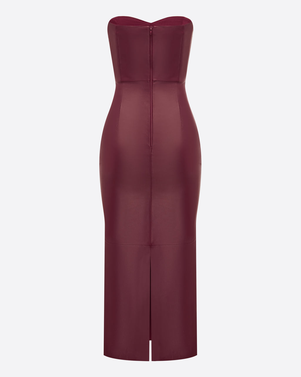 Strapless Sweetheart Dress in Leather