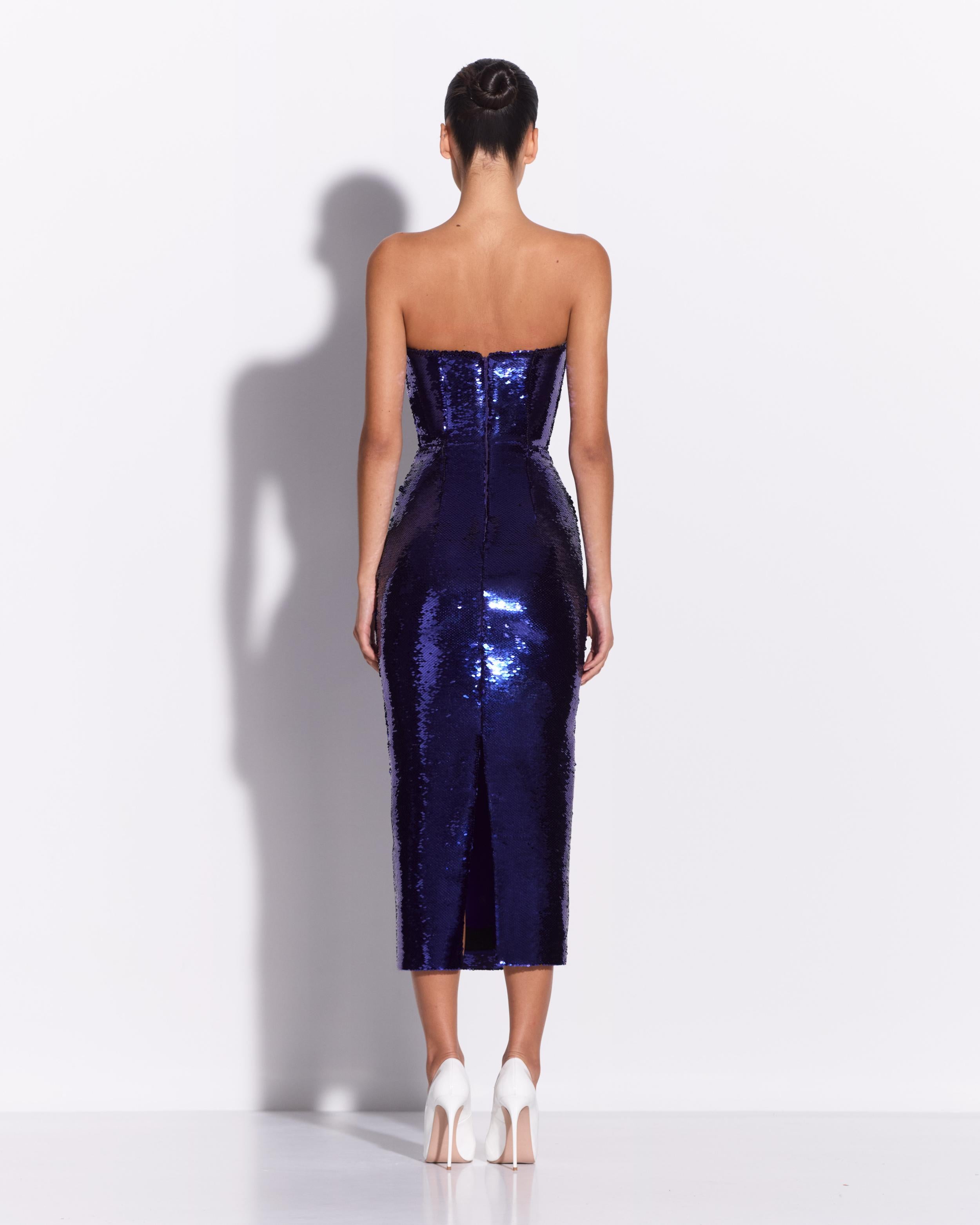Strapless Sweetheart Dress in Sequin
