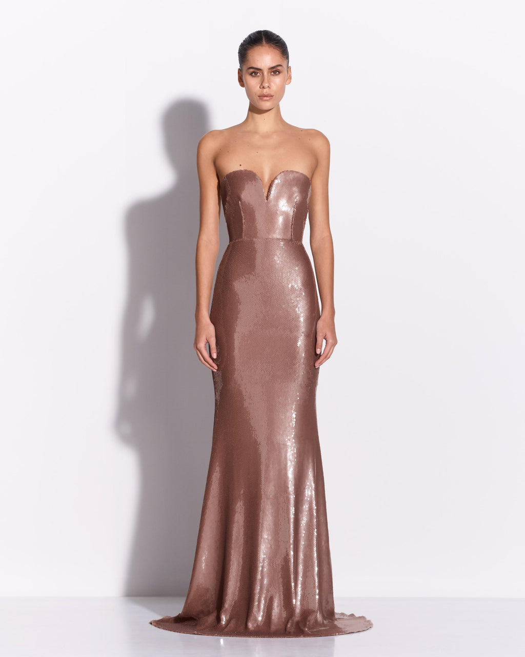 Strapless Sweetheart Gown in Sequin