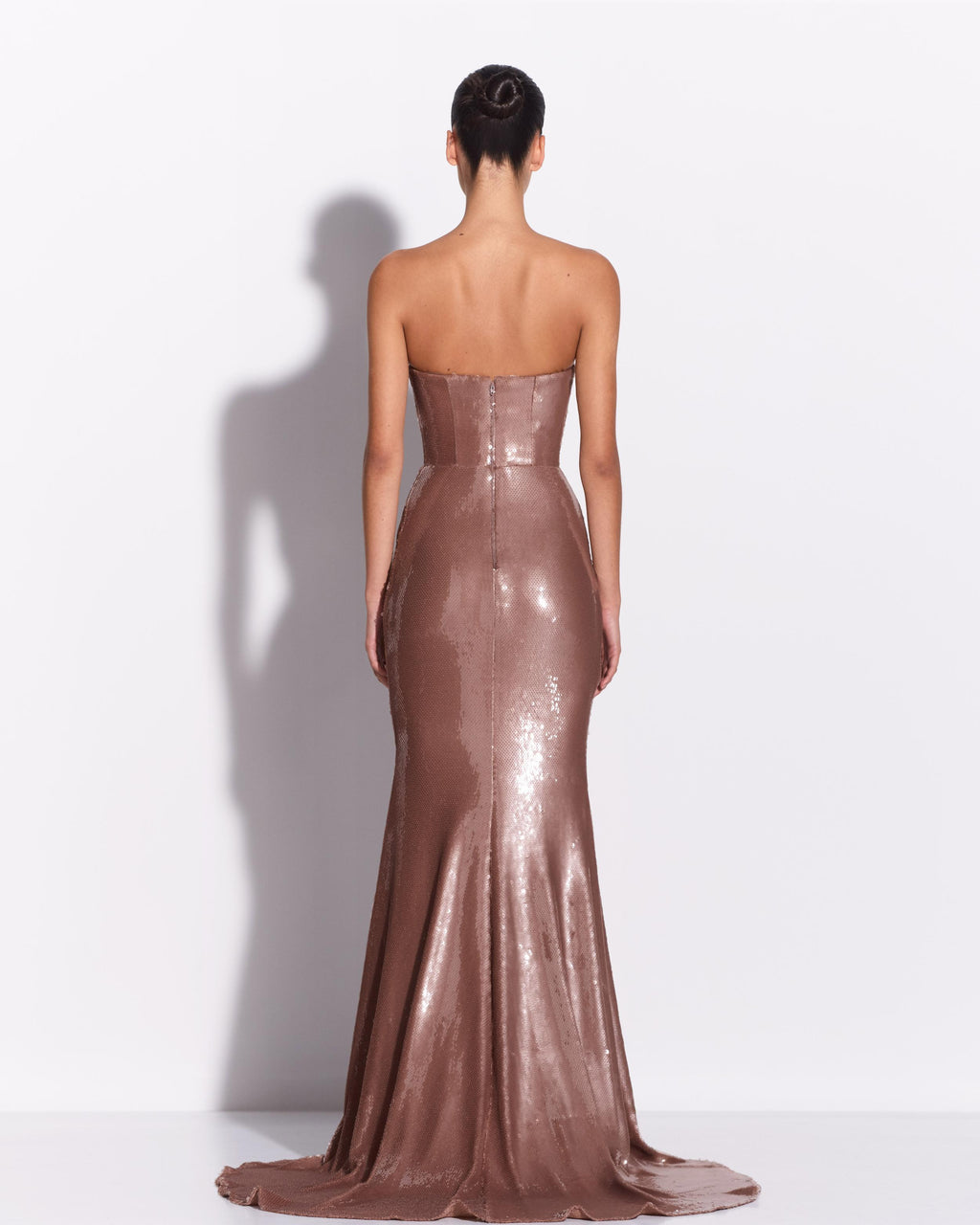 Strapless Sweetheart Gown in Sequin