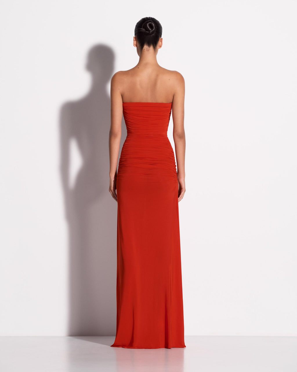 Strapless Twist Gown in Jersey