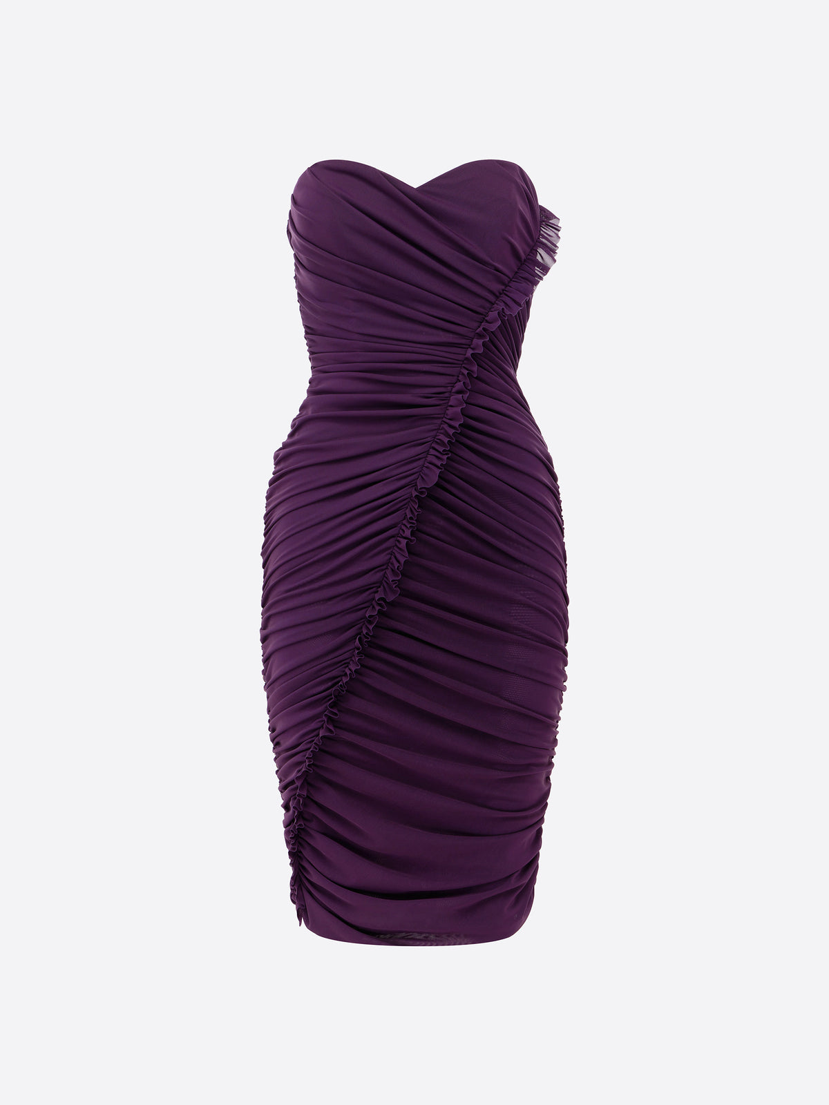 Sweetheart Ruffle Dress in Stretch Mesh - d1883re27-sweetheart-ruffle-dress-in-powermesh-blackberry-11.jpg