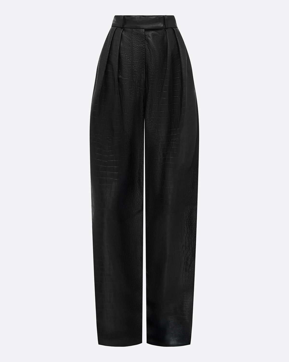 Tailored Trouser in Embossed Leather