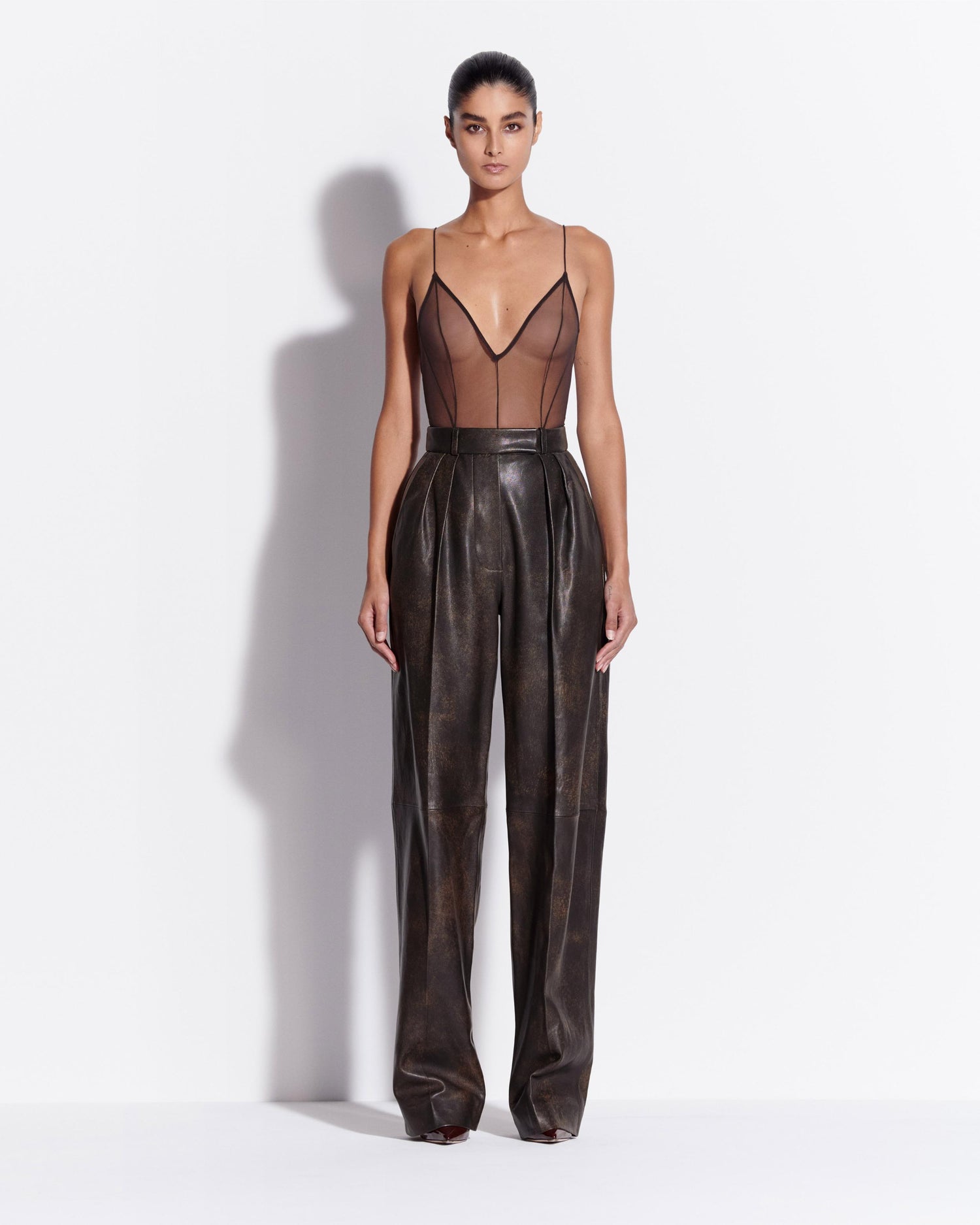 Tailored Trouser in Leather