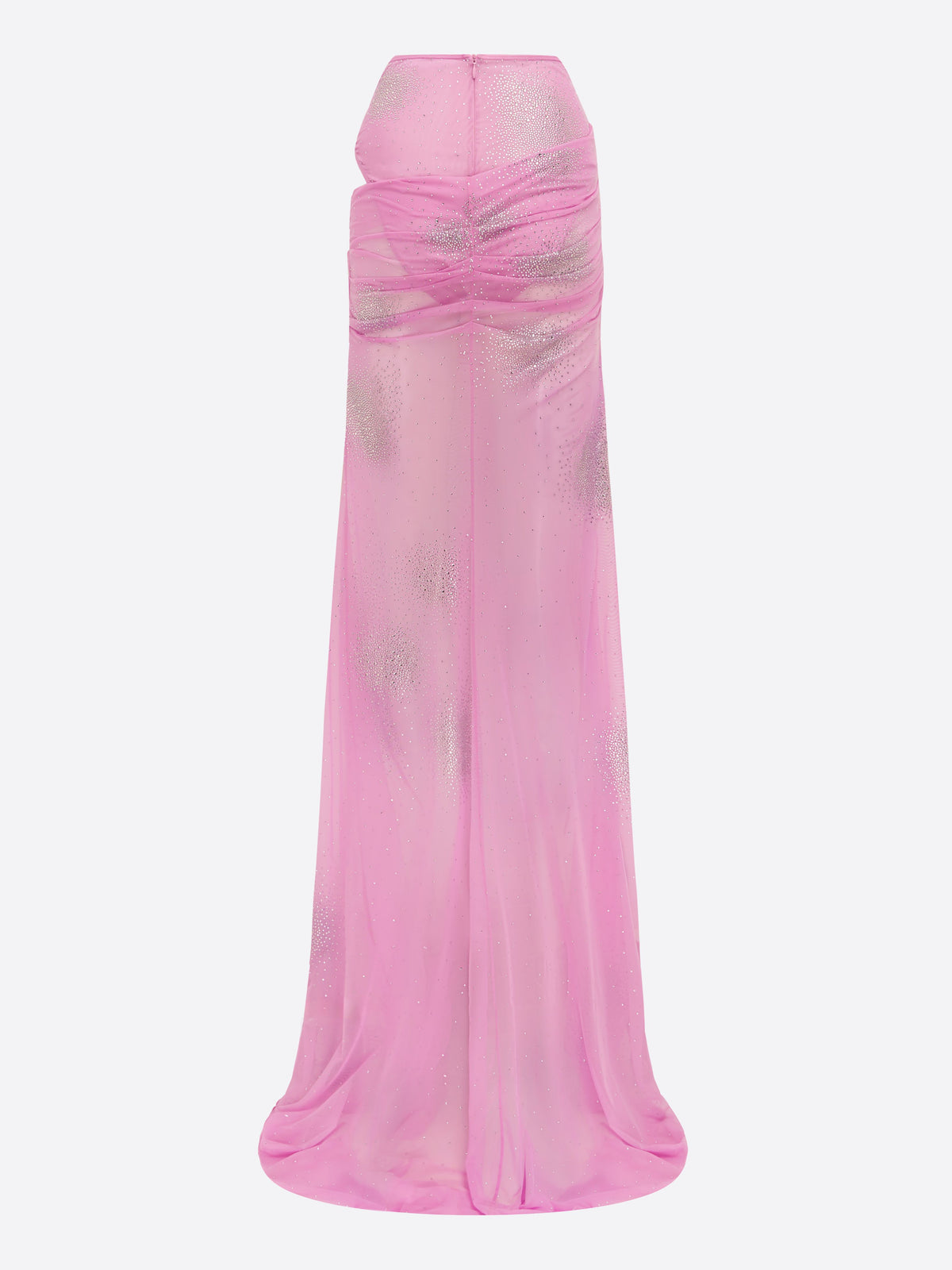 Tucked Fishtail Skirt in Crystal Mesh