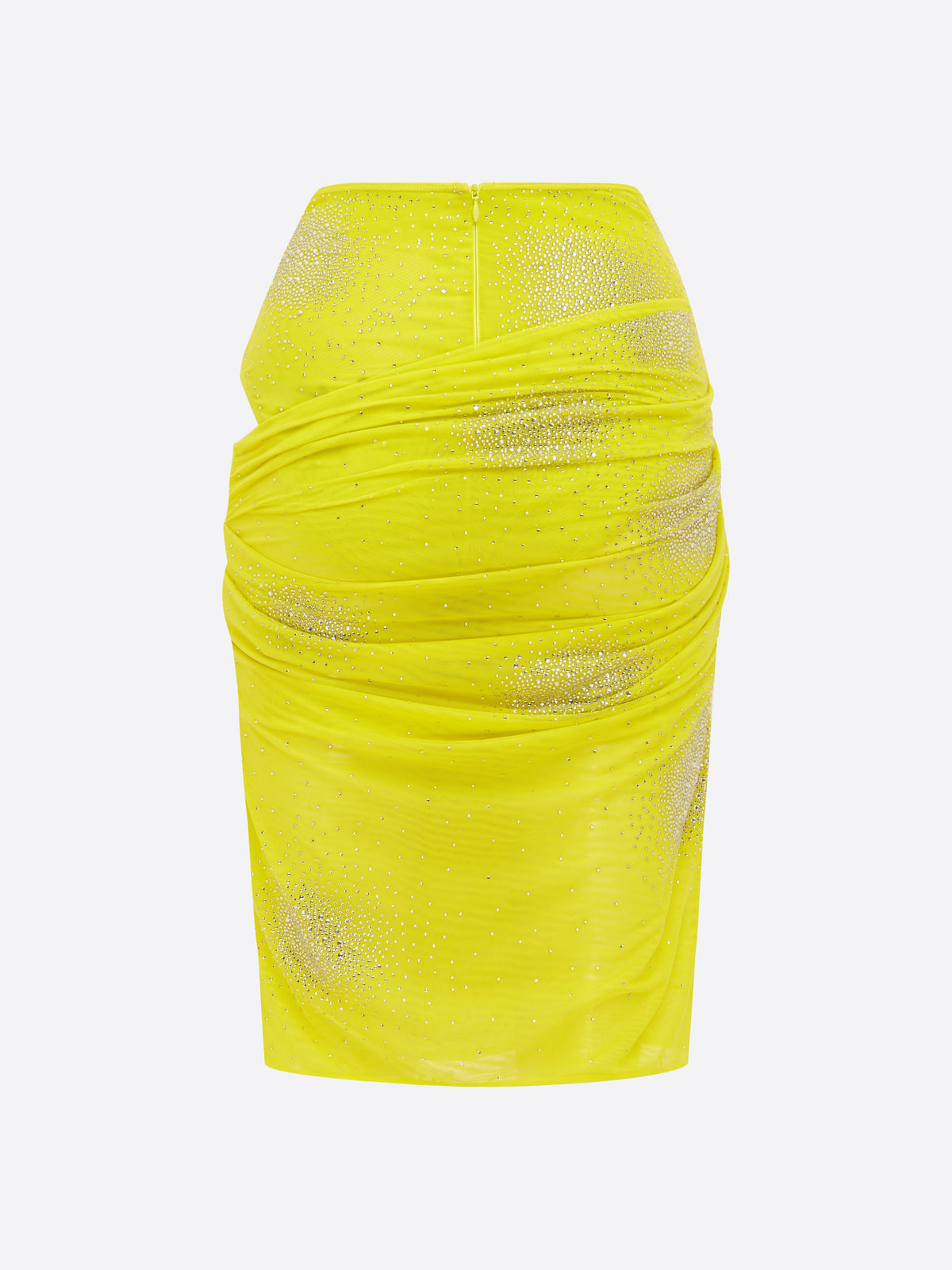 Tucked Skirt in Crystal Mesh