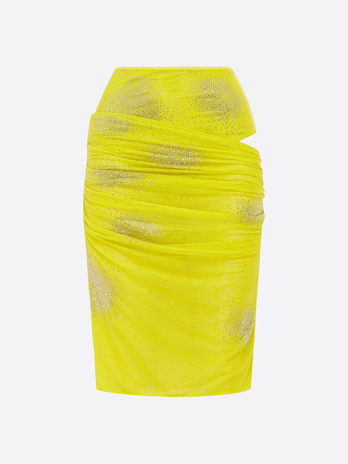 Tucked Skirt in Crystal Mesh