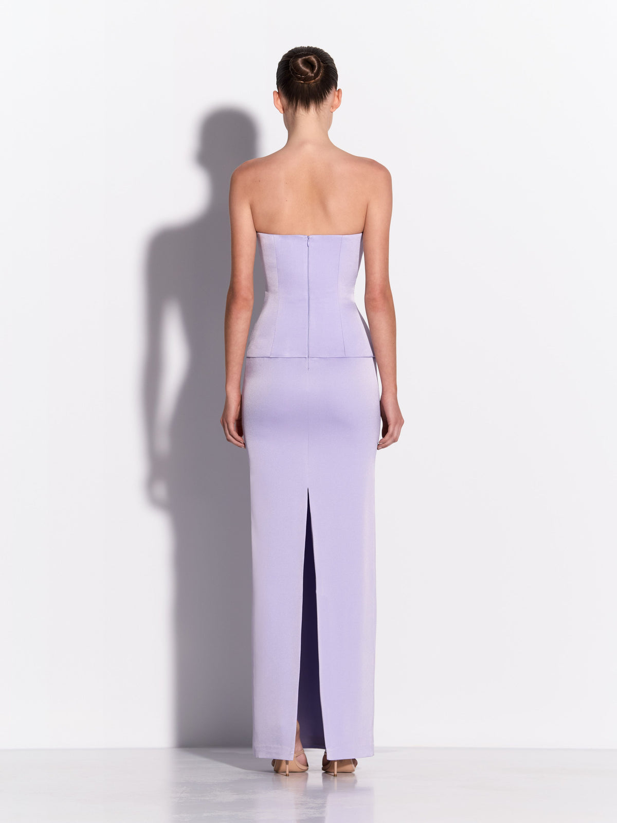 Twist Column in Satin Crepe