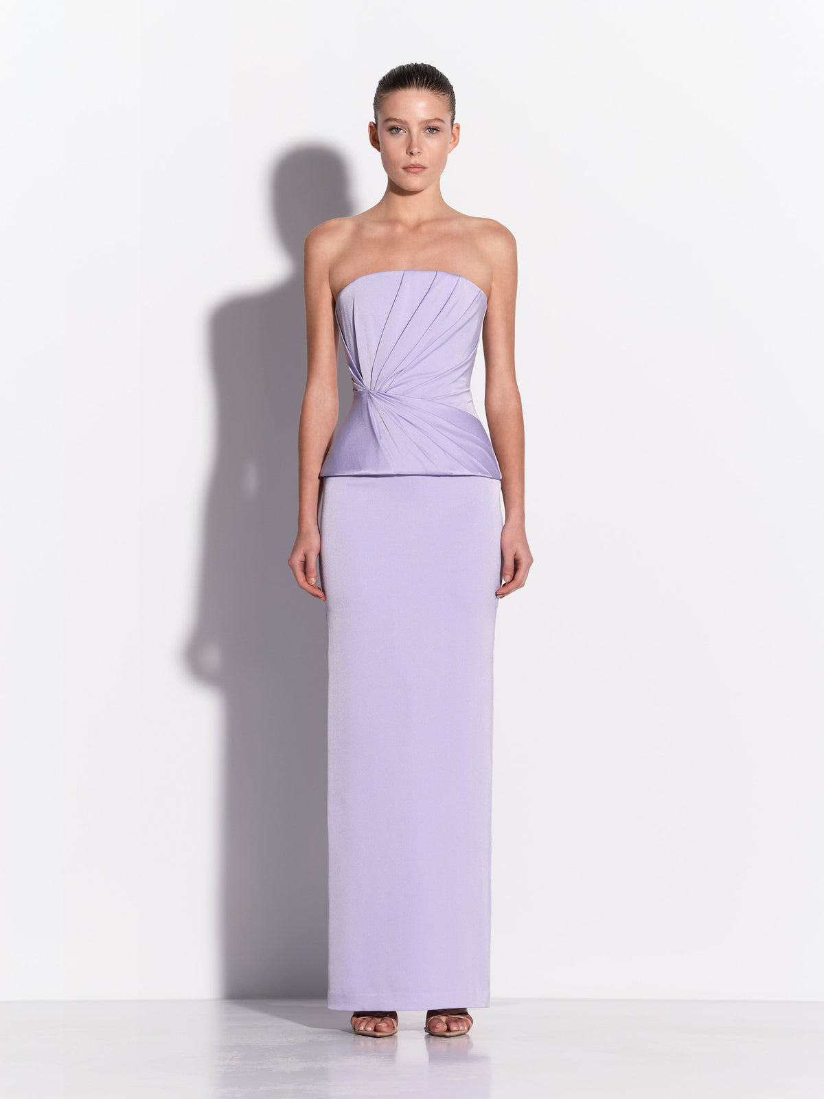 Twist Column in Satin Crepe