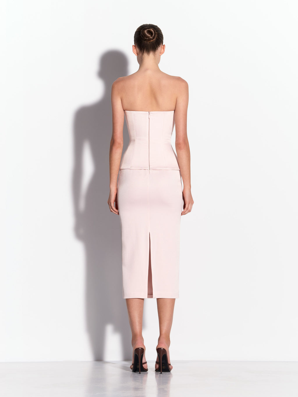 Twist Dress in Satin Crepe