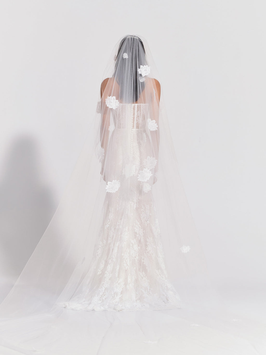 Veil With Lace Applique
