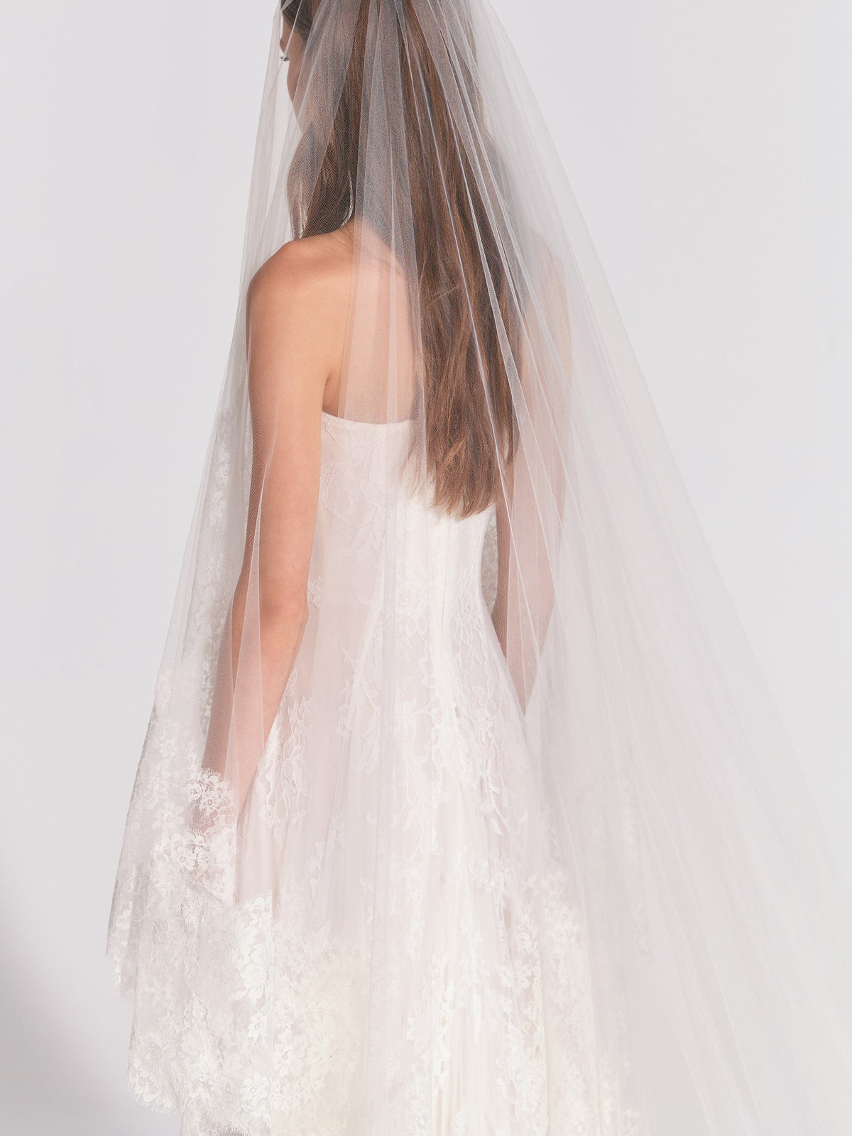 Veil With Lace Trim