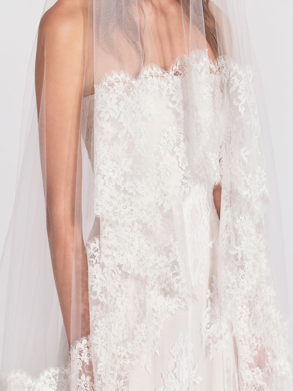 Veil With Lace Trim