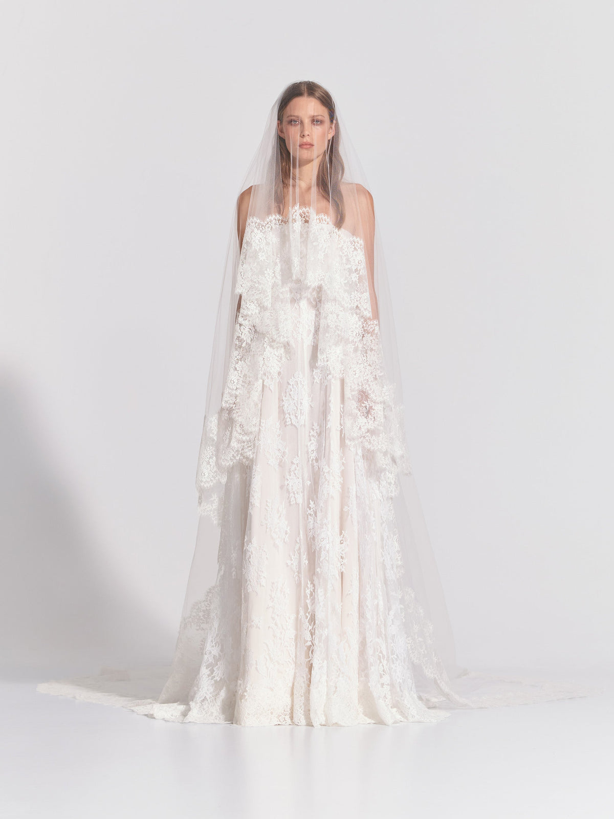 Veil With Lace Trim