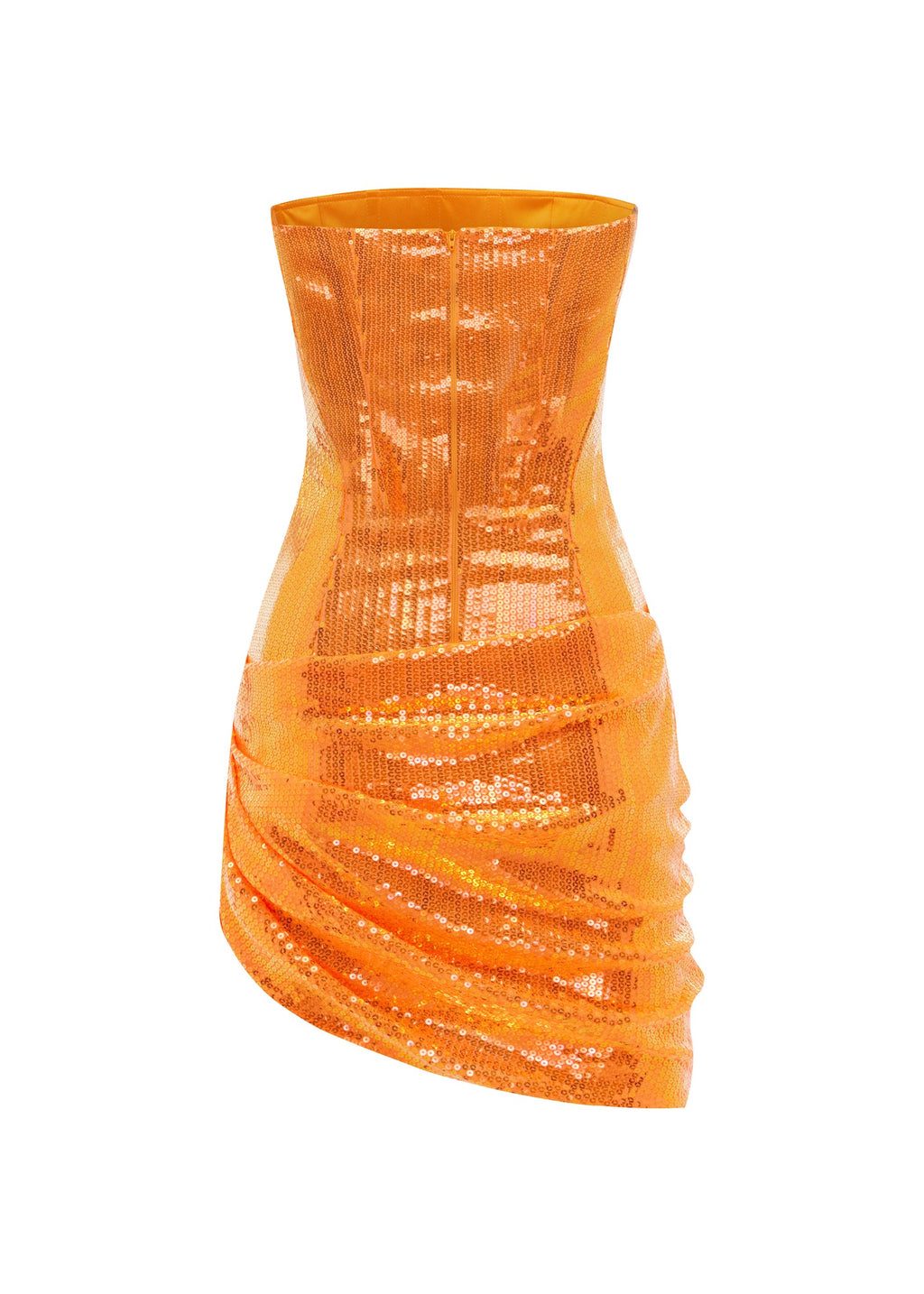 Strapless Drape Mini in Sequin Mesh - d1838re27-strapless-drape-mini-in-sequin-mesh-orange-12.jpg