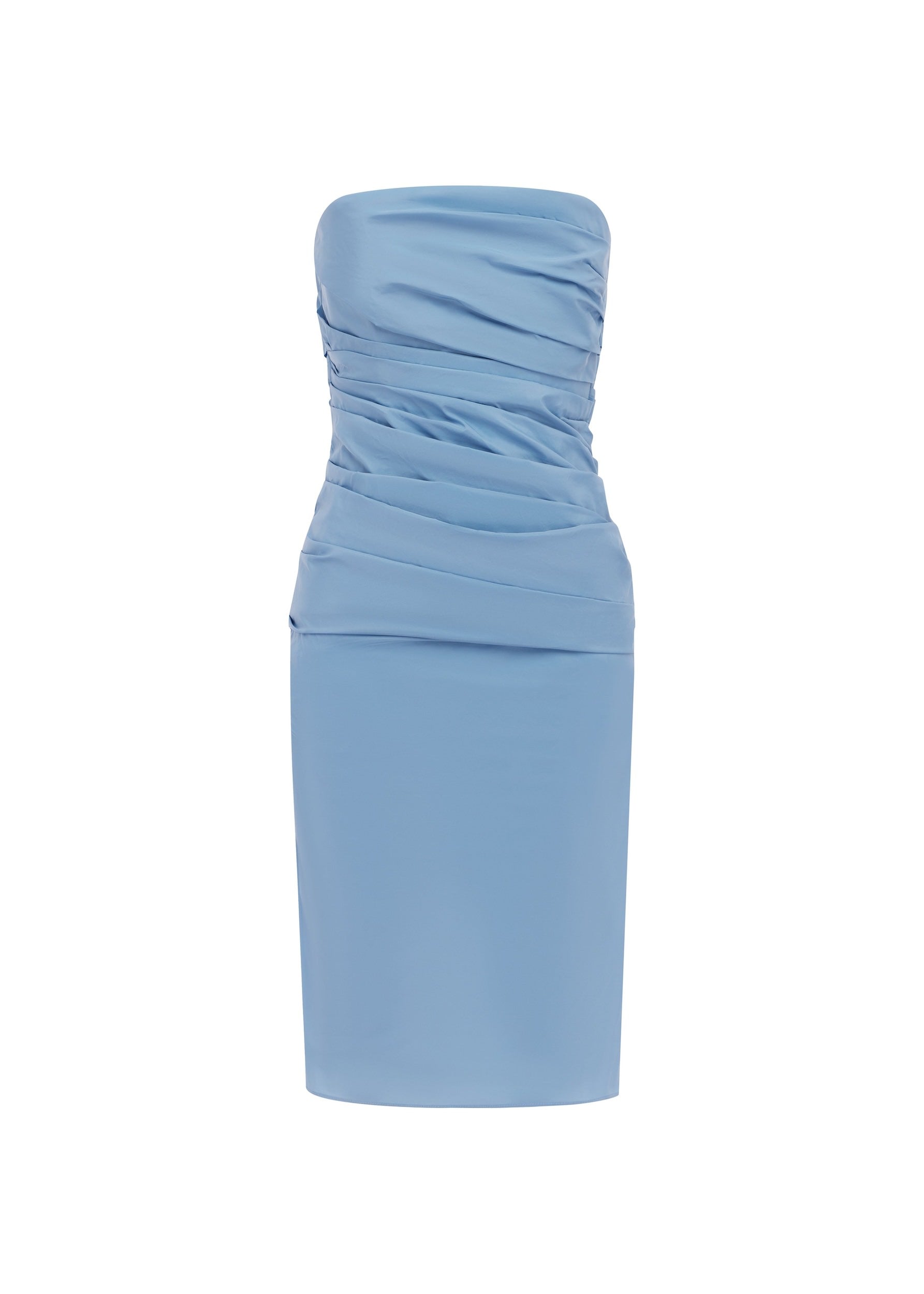 Strapless Tucked Dress in Taffeta - d1850re27-strapless-tucked-dress-in-taffeta-dove-11.jpg