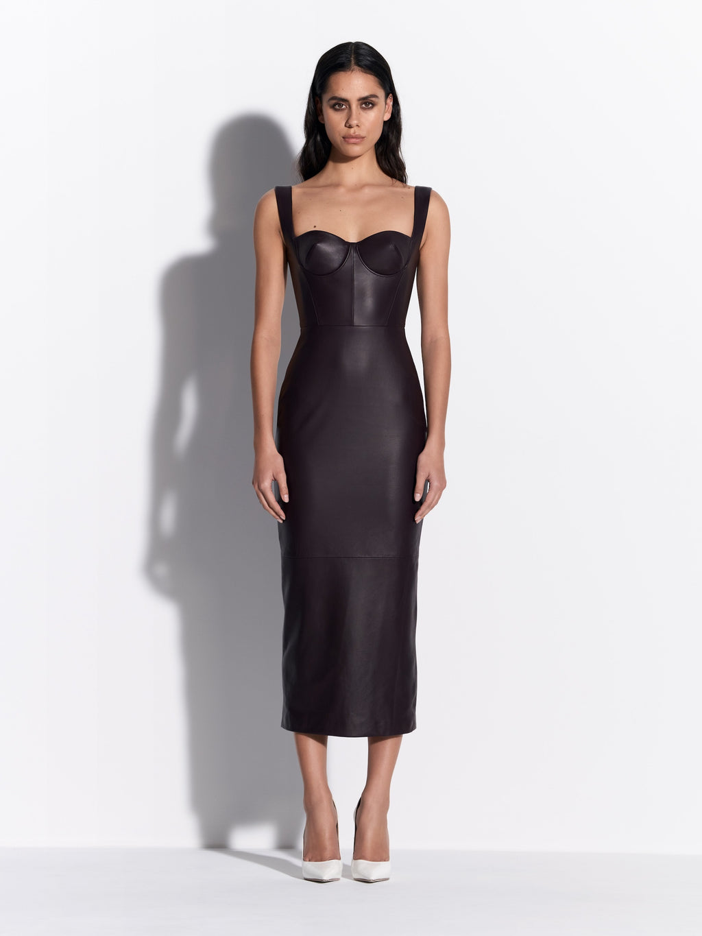 Cupped Dress in Leather - d1854re27-cupped-dress-in-leather-aubergine-01.jpg