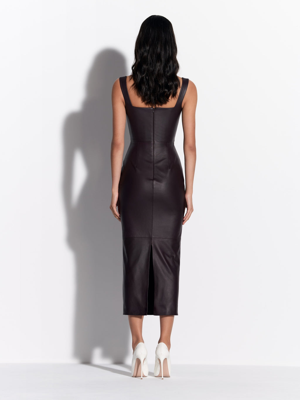 Cupped Dress in Leather - d1854re27-cupped-dress-in-leather-aubergine-02.jpg