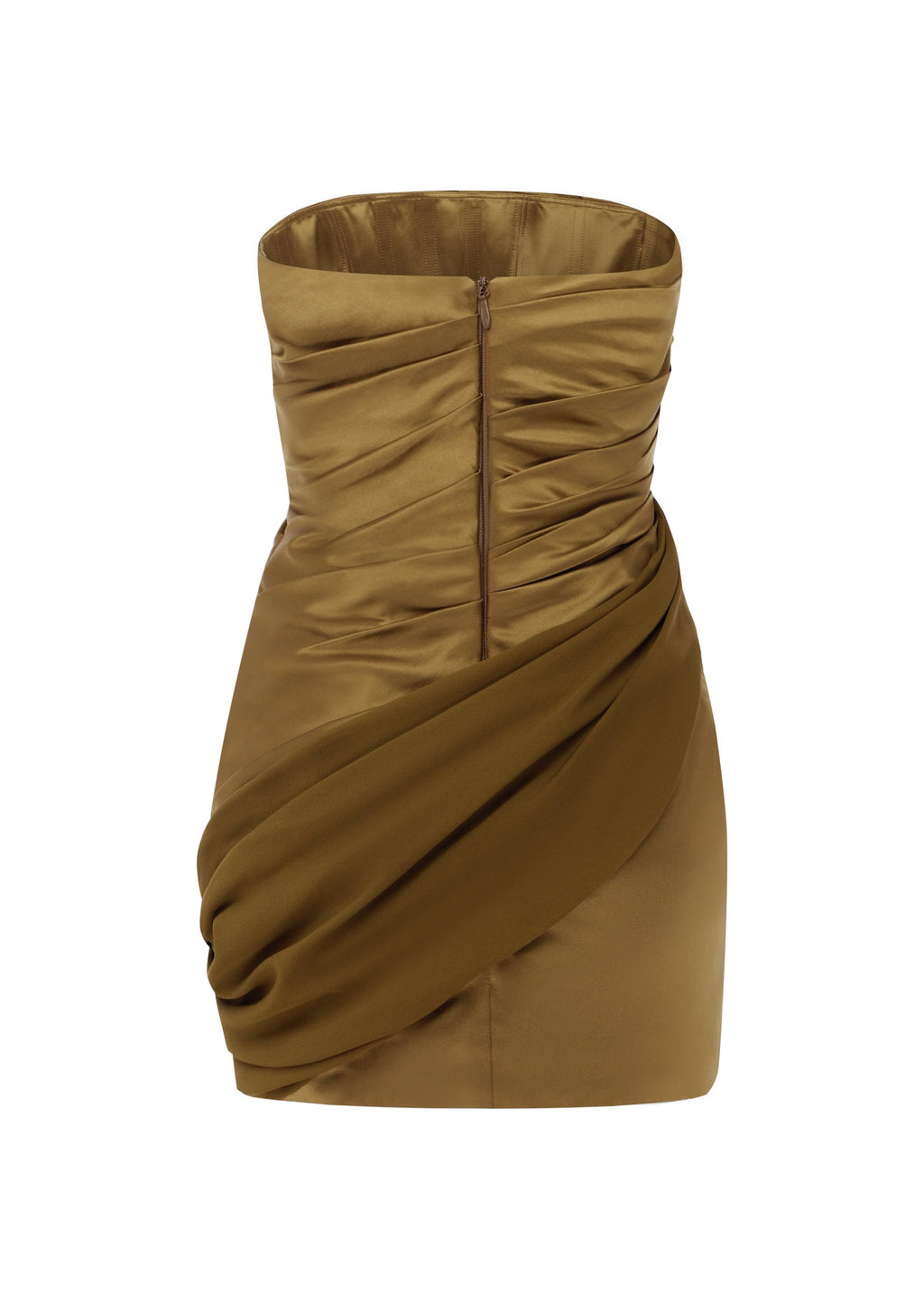 Strapless Draped Mini Dress in Duchess Satin Georgette - d1855re27-strapless-draped-mini-dress-in-duchess-satin-georgette-bronze-12.jpg