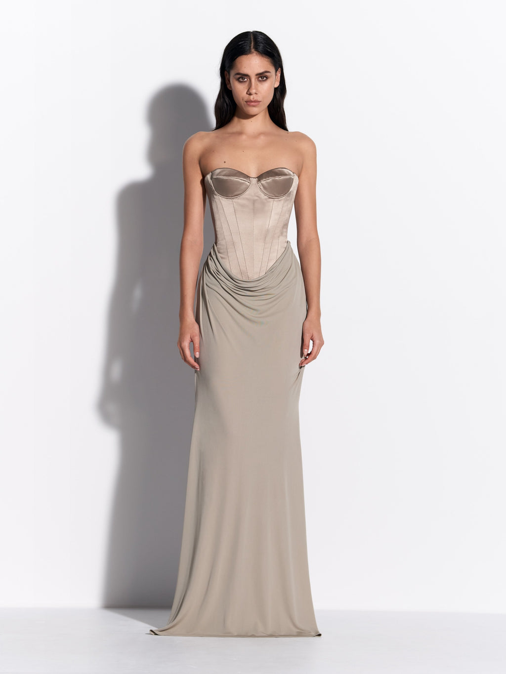 Strapless Cupped Drape Gown in Duchess Satin & Jersey - d1859re27-strapless-cupped-drape-gown-in-duchess-satin-jersey-rock-01.jpg