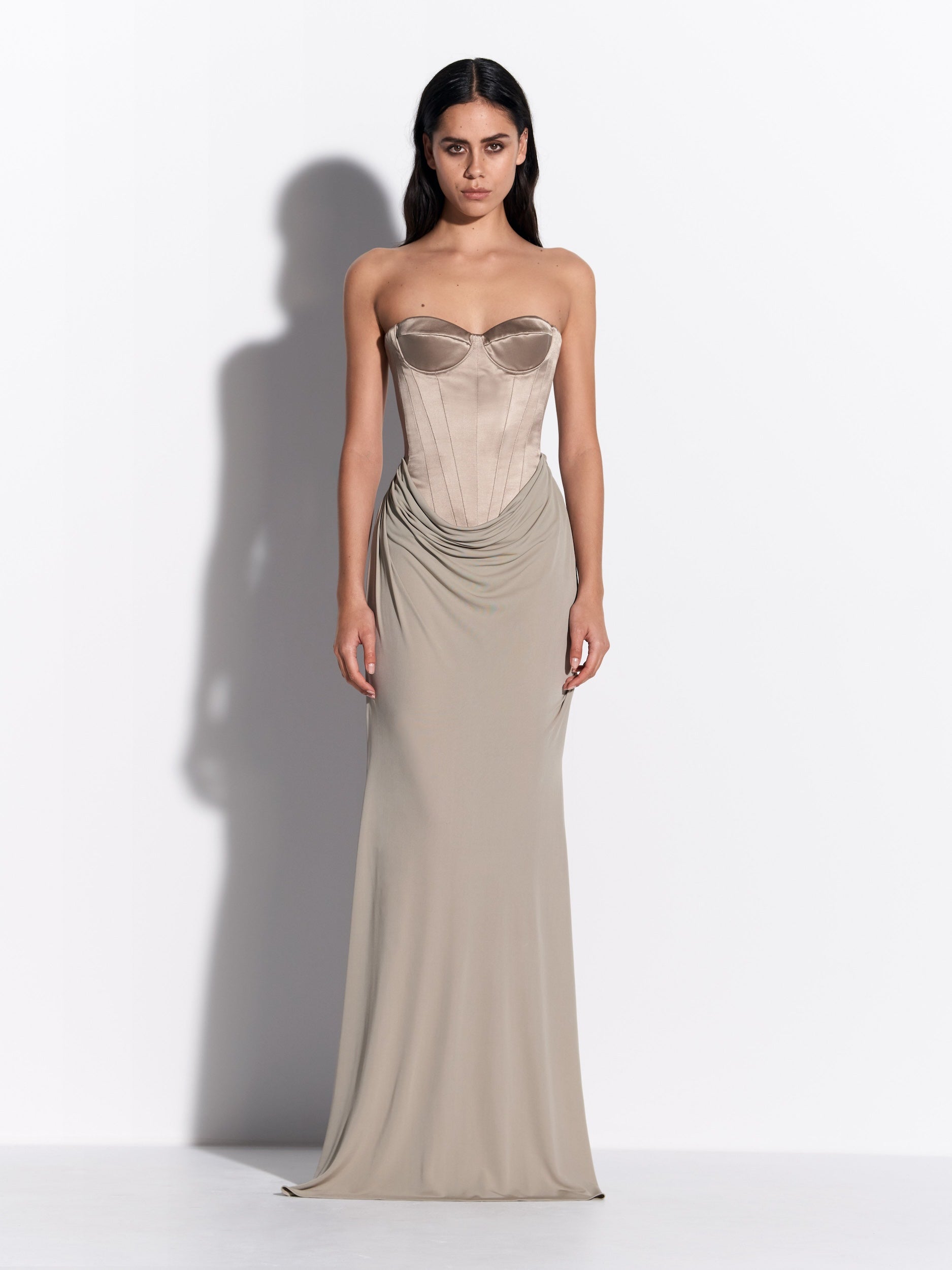 Strapless Cupped Drape Gown in Duchess Satin & Jersey - d1859re27-strapless-cupped-drape-gown-in-duchess-satin-jersey-rock-01.jpg