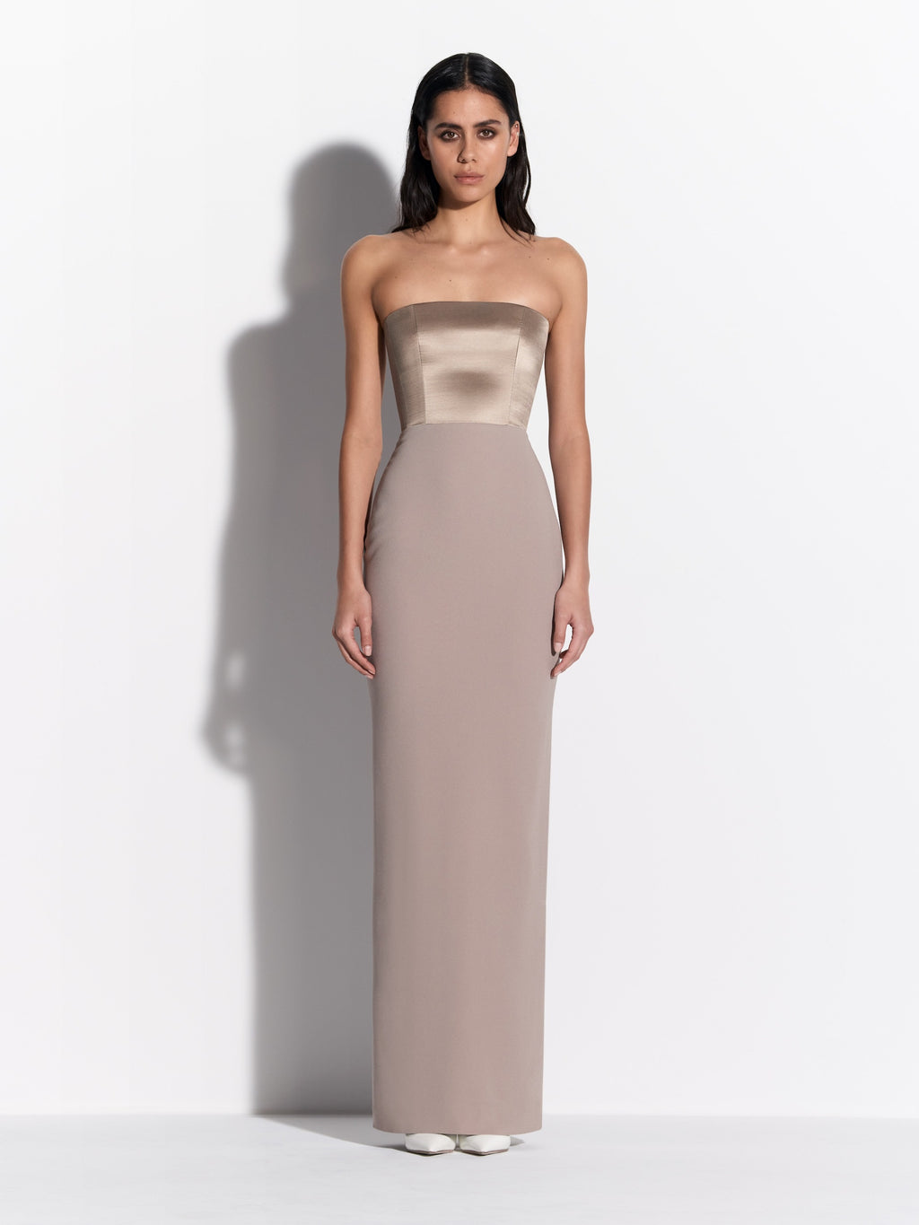 Contrast Strapless Column in Duchess Satin & Crepe - d1860re27-contrast-strapless-column-in-duchess-satin-crepe-rock-01.jpg