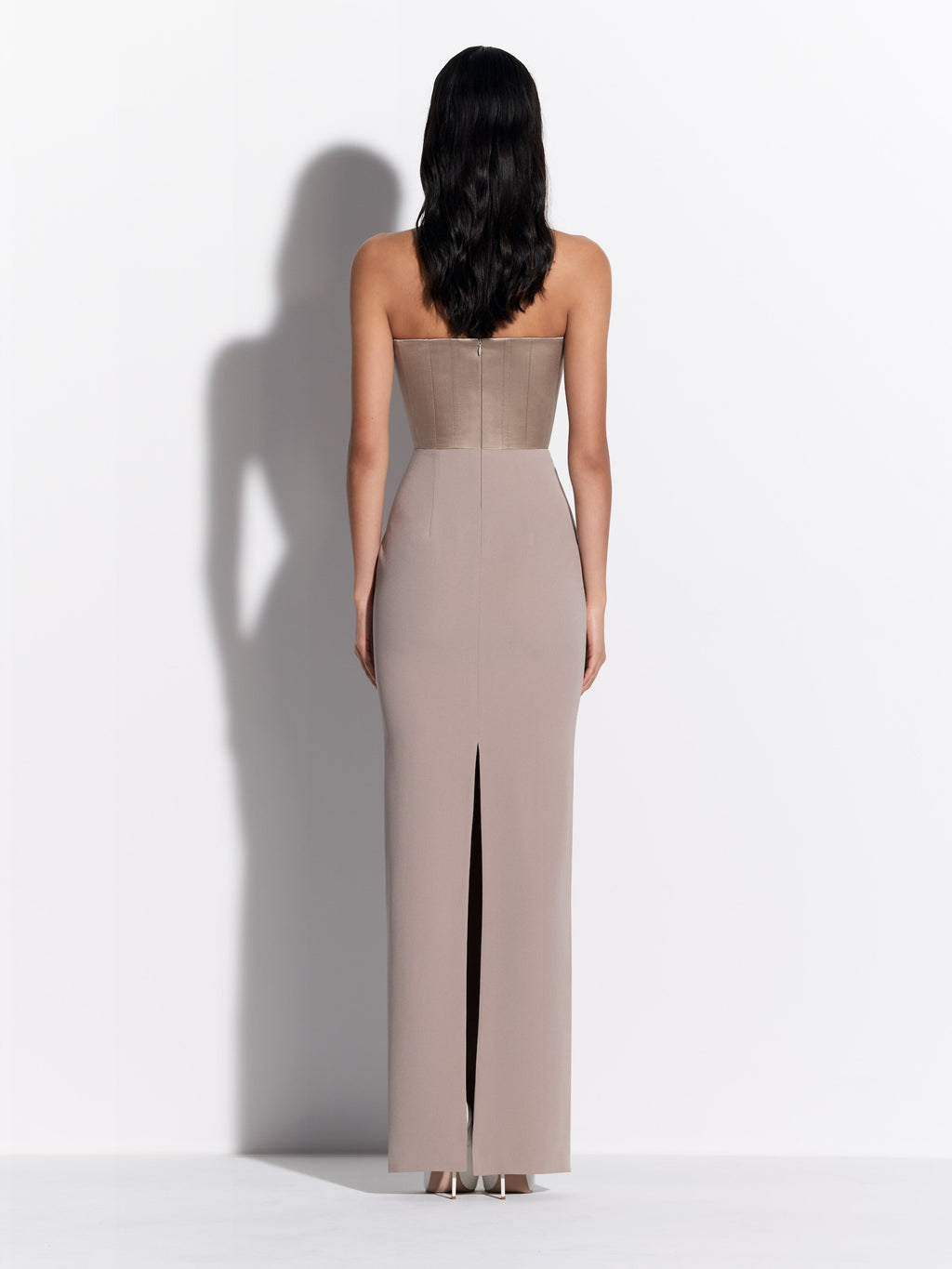 Contrast Strapless Column in Duchess Satin & Crepe - d1860re27-contrast-strapless-column-in-duchess-satin-crepe-rock-02.jpg