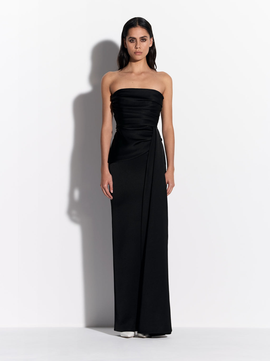 Strapless Sash Column in Satin Crepe - d1864re27-strapless-sash-column-in-satin-crepe-black-01.jpg