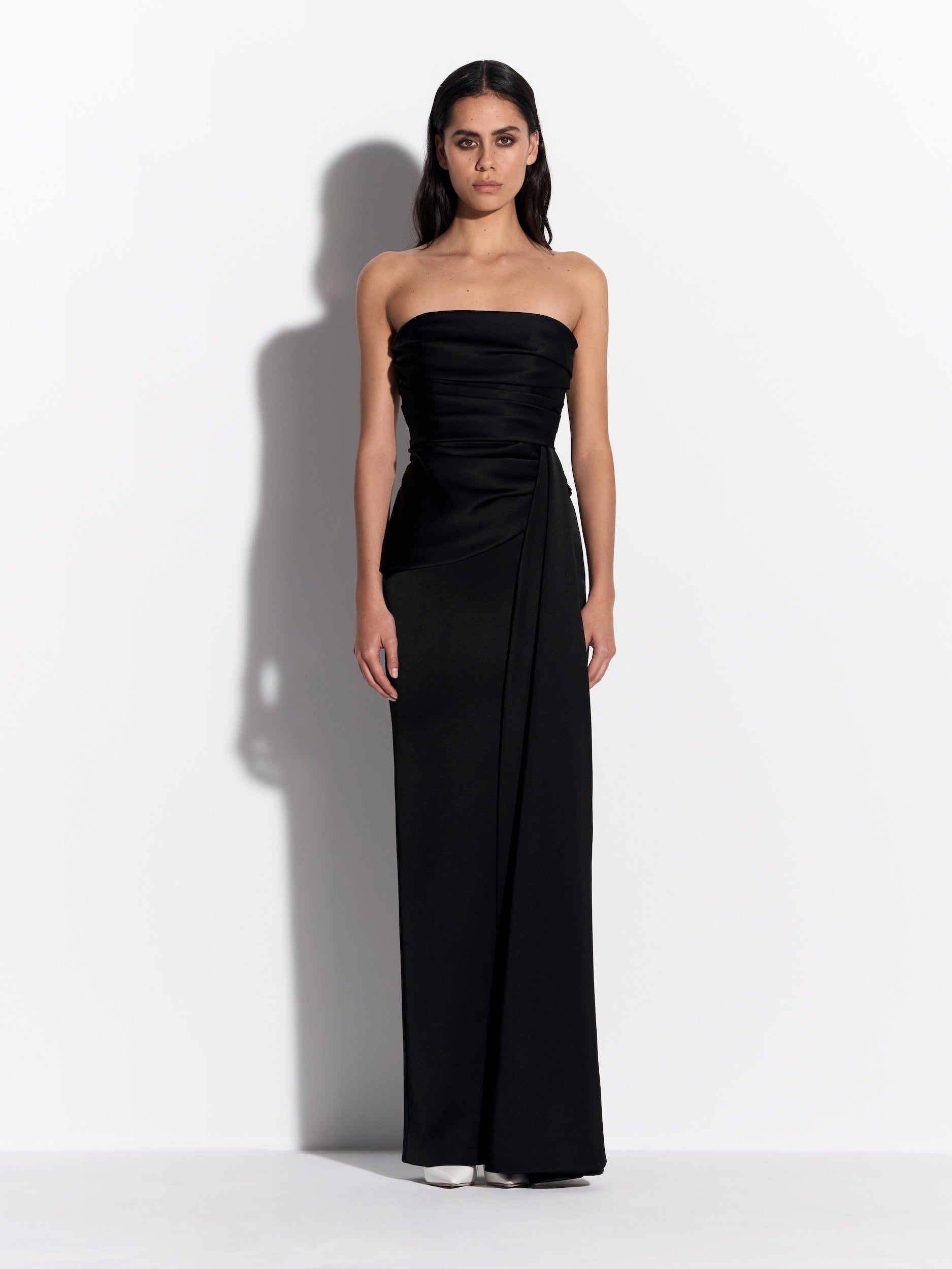 Strapless Sash Column in Satin Crepe - d1864re27-strapless-sash-column-in-satin-crepe-black-01.jpg