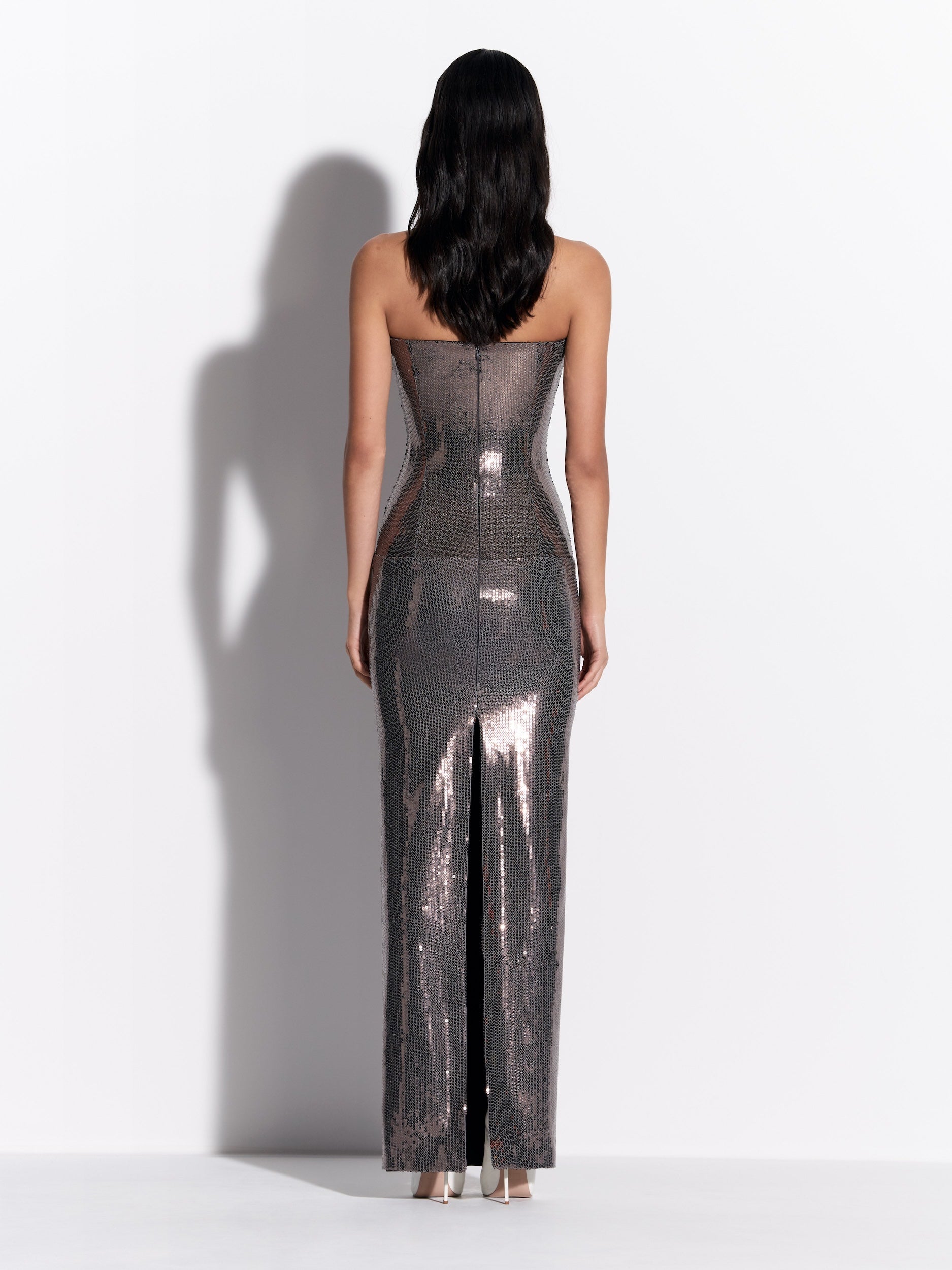 Strapless Column in Sequin Mesh - d1867re27-strapless-column-in-sequin-mesh-steel-02.jpg