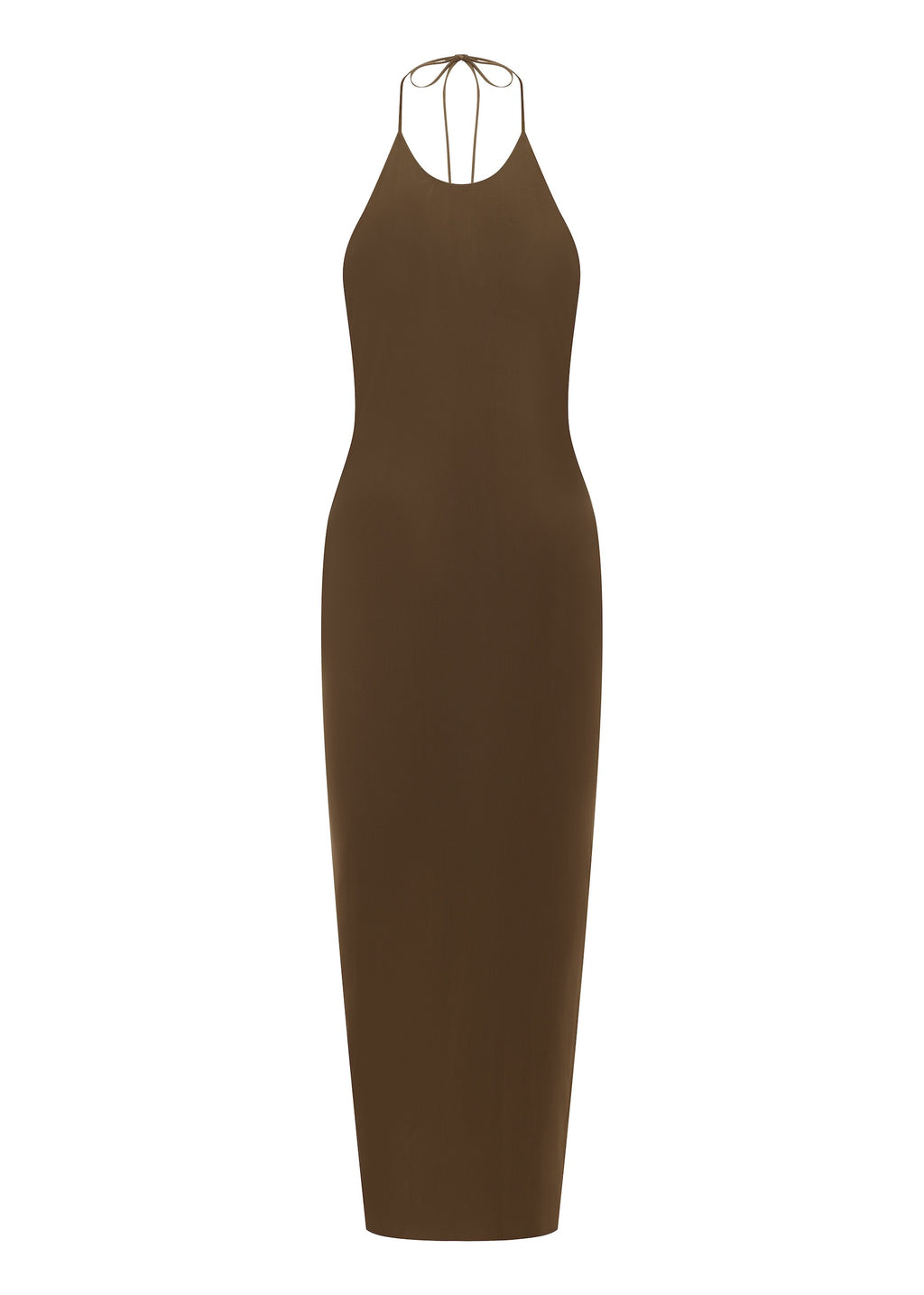 Halter Dress in Stretch Mesh - d1874re27-halter-dress-in-powermesh-bronze-11.jpg
