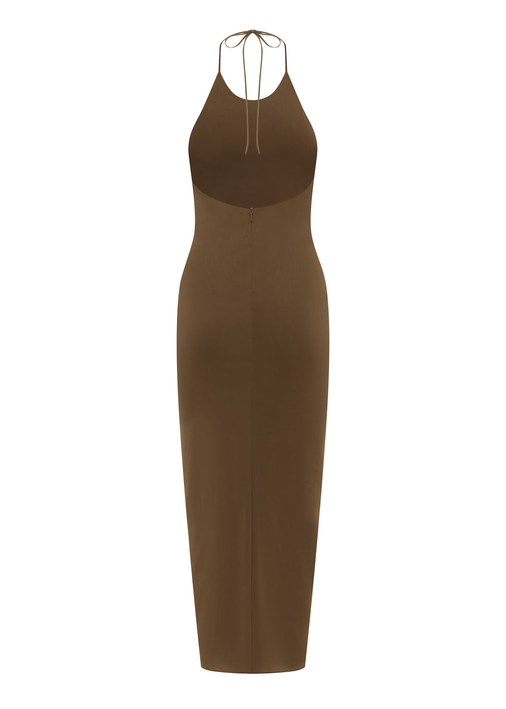 Halter Dress in Stretch Mesh - d1874re27-halter-dress-in-powermesh-bronze-12.jpg