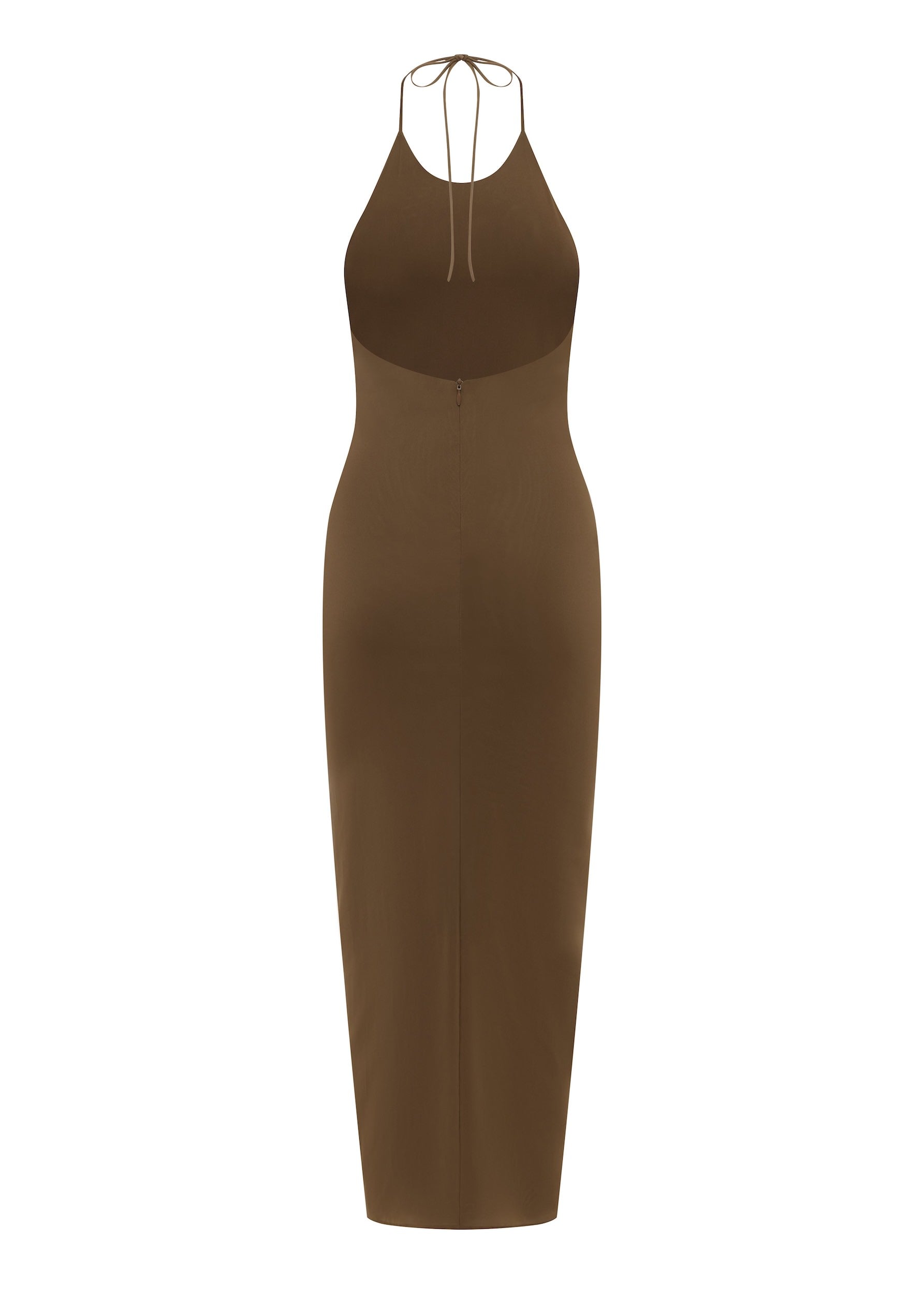Halter Dress in Stretch Mesh - d1874re27-halter-dress-in-powermesh-bronze-12.jpg