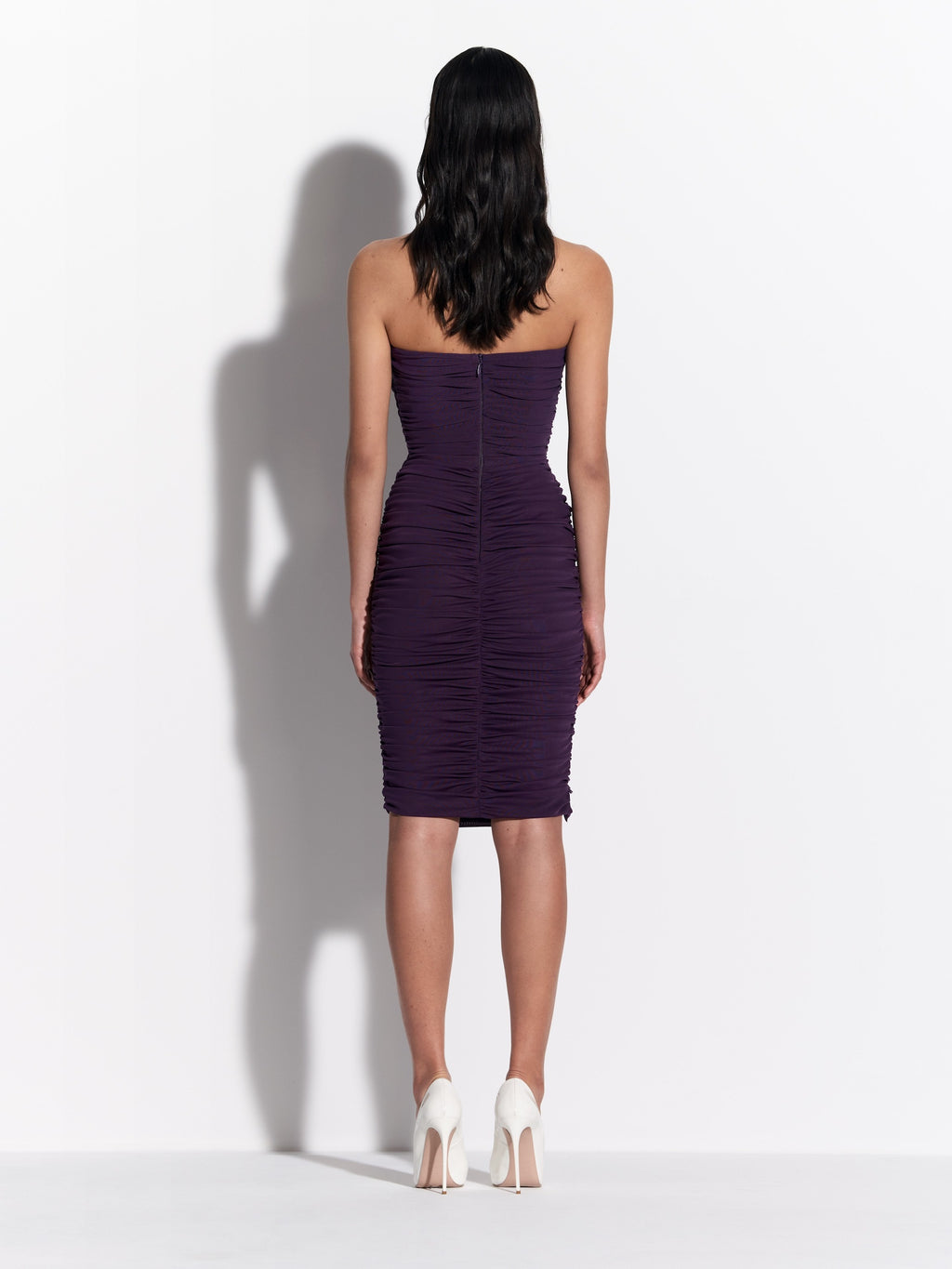 Sweetheart Ruffle Dress in Stretch Mesh - d1883re27-sweetheart-ruffle-dress-in-powermesh-blackberry-02.jpg
