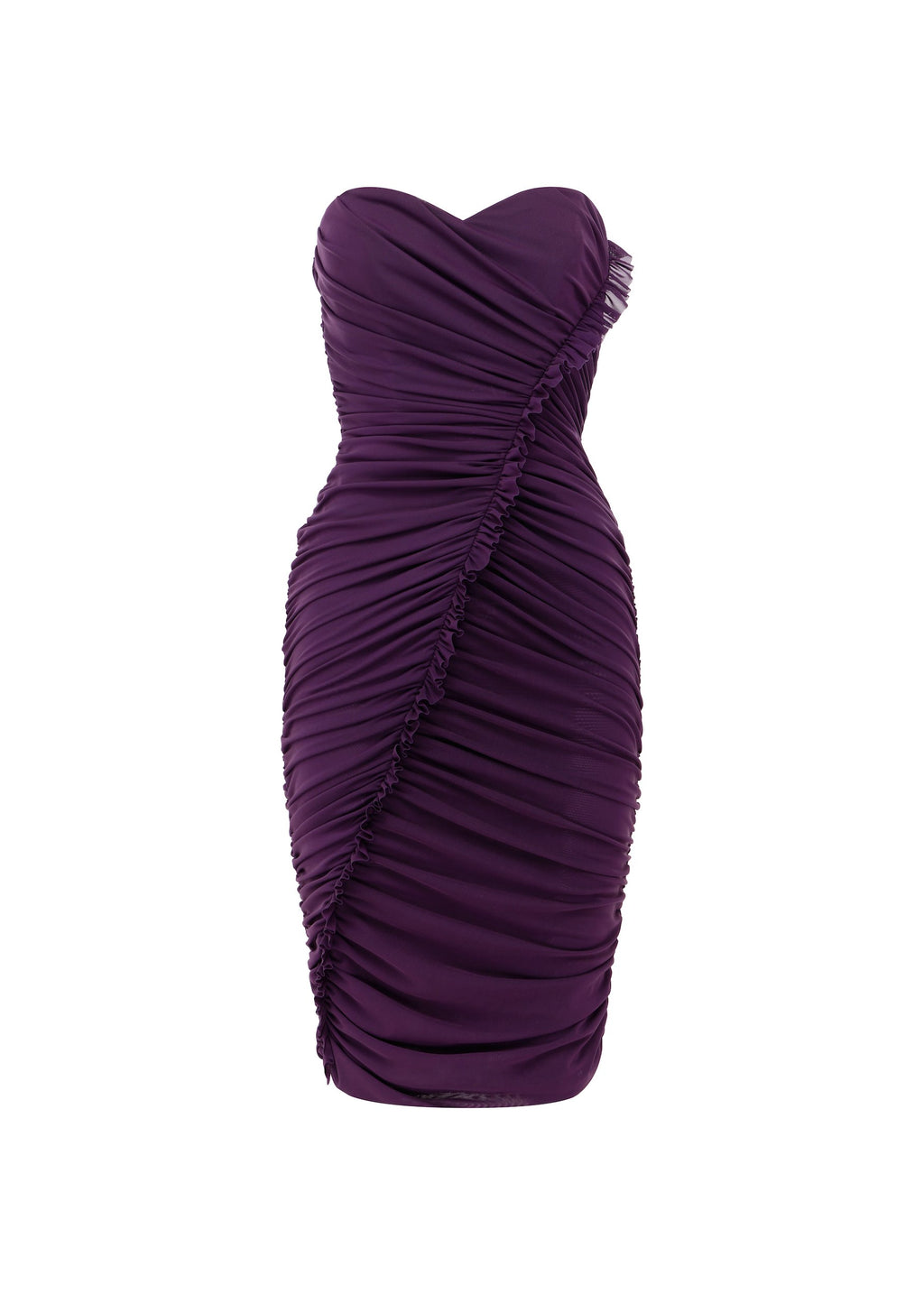 Sweetheart Ruffle Dress in Stretch Mesh - d1883re27-sweetheart-ruffle-dress-in-powermesh-blackberry-11.jpg