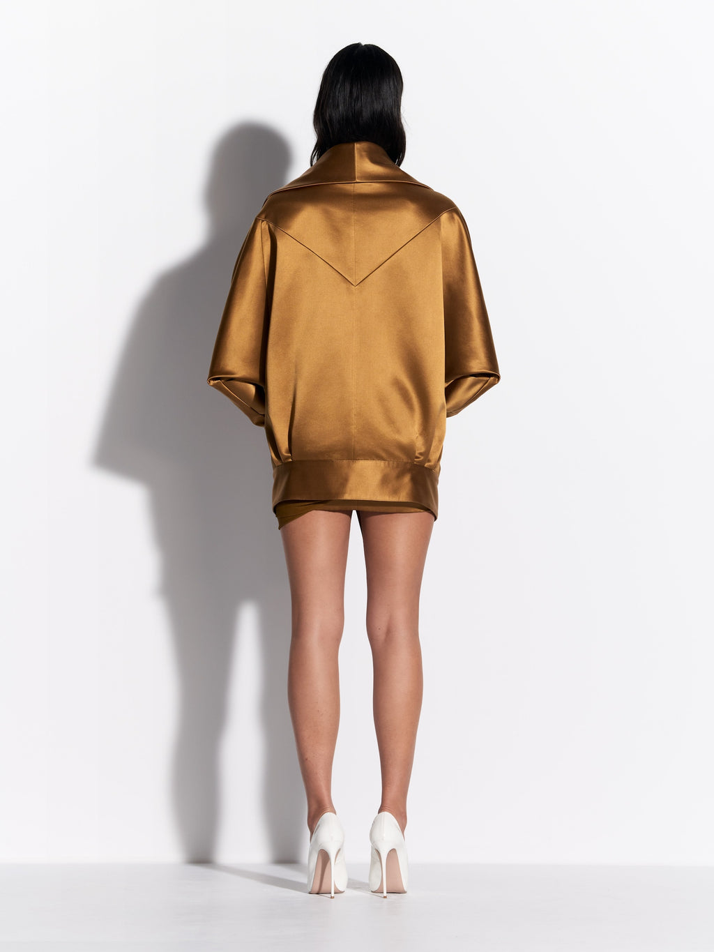 Wrap Jacket in Duchess Satin - j0183re27-wrap-jacket-in-duchess-satin-bronze-d1855re27-strapless-draped-mini-dress-in-duchess-satin-georgette-bronze-02.jpg