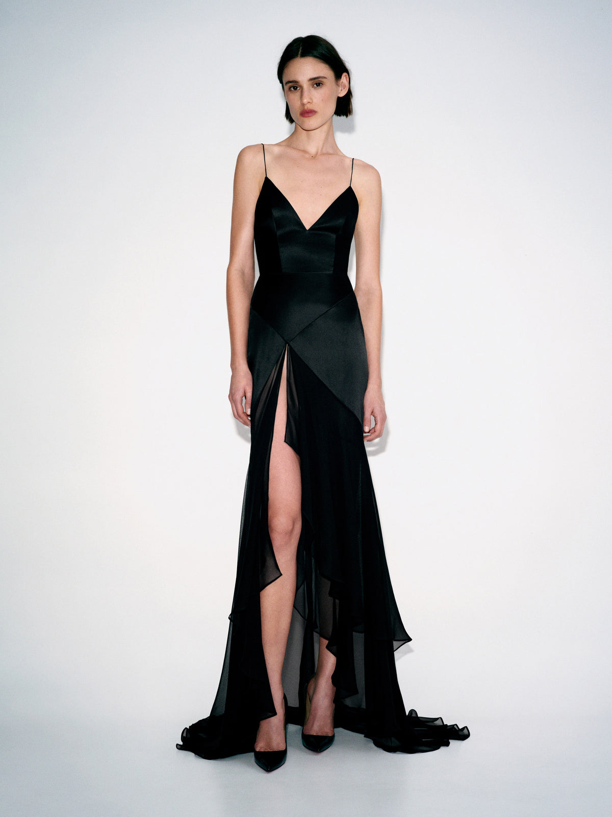 Alex Perry Pre Fall 2026 Look 40 - Tiered Bikini Gown in Silk Satin