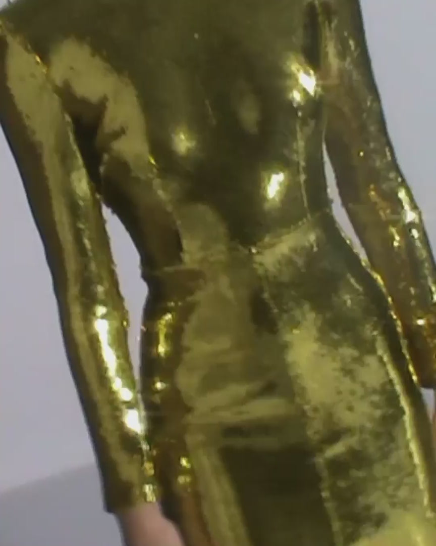 Long Sleeve Dress in Sequin