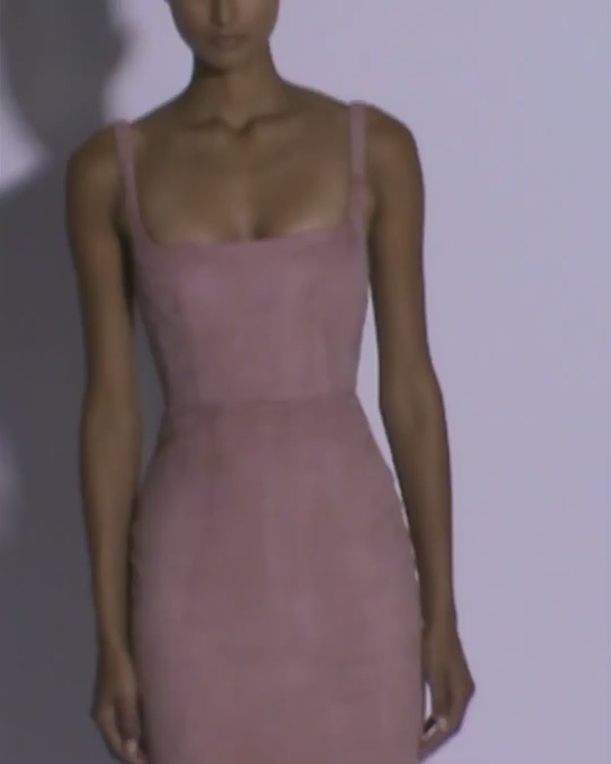 Singlet Dress in Suede