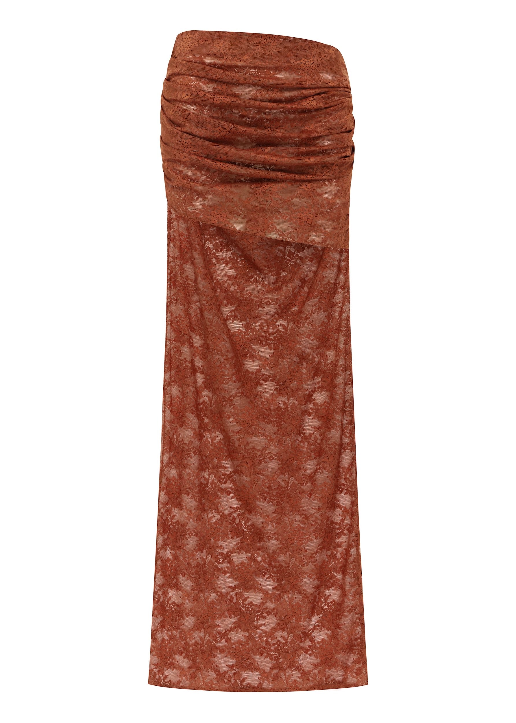 Asymmetric Skirt in Stretch Lace - s0233re27-asymmetric-skirt-in-stretch-lace-rust-11.jpg